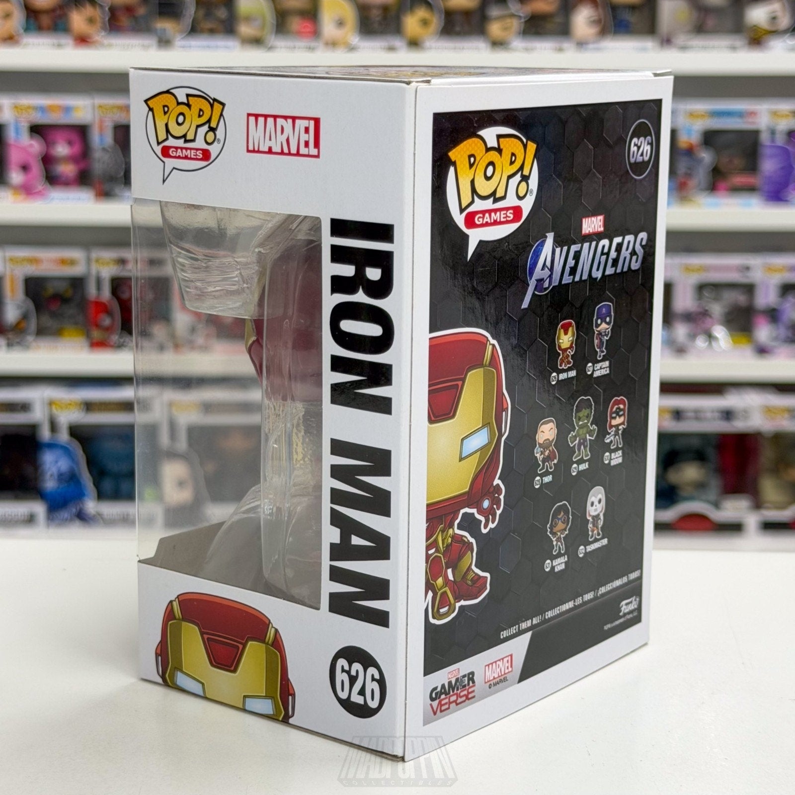 Funko Pop Marvel GamerVerse Avengers Iron Man 626 Tony Stark Toy Vinyl Figure