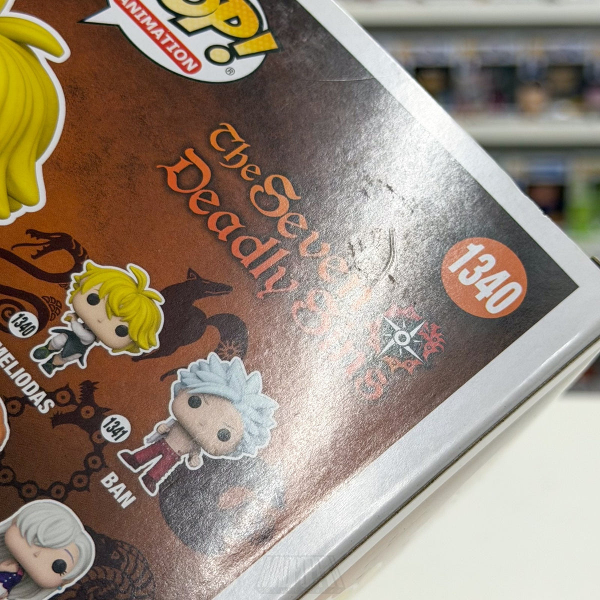Funko Pop Anime Seven Deadly Sins Meliodas Full Counter Pose 1340 Vinyl Figure