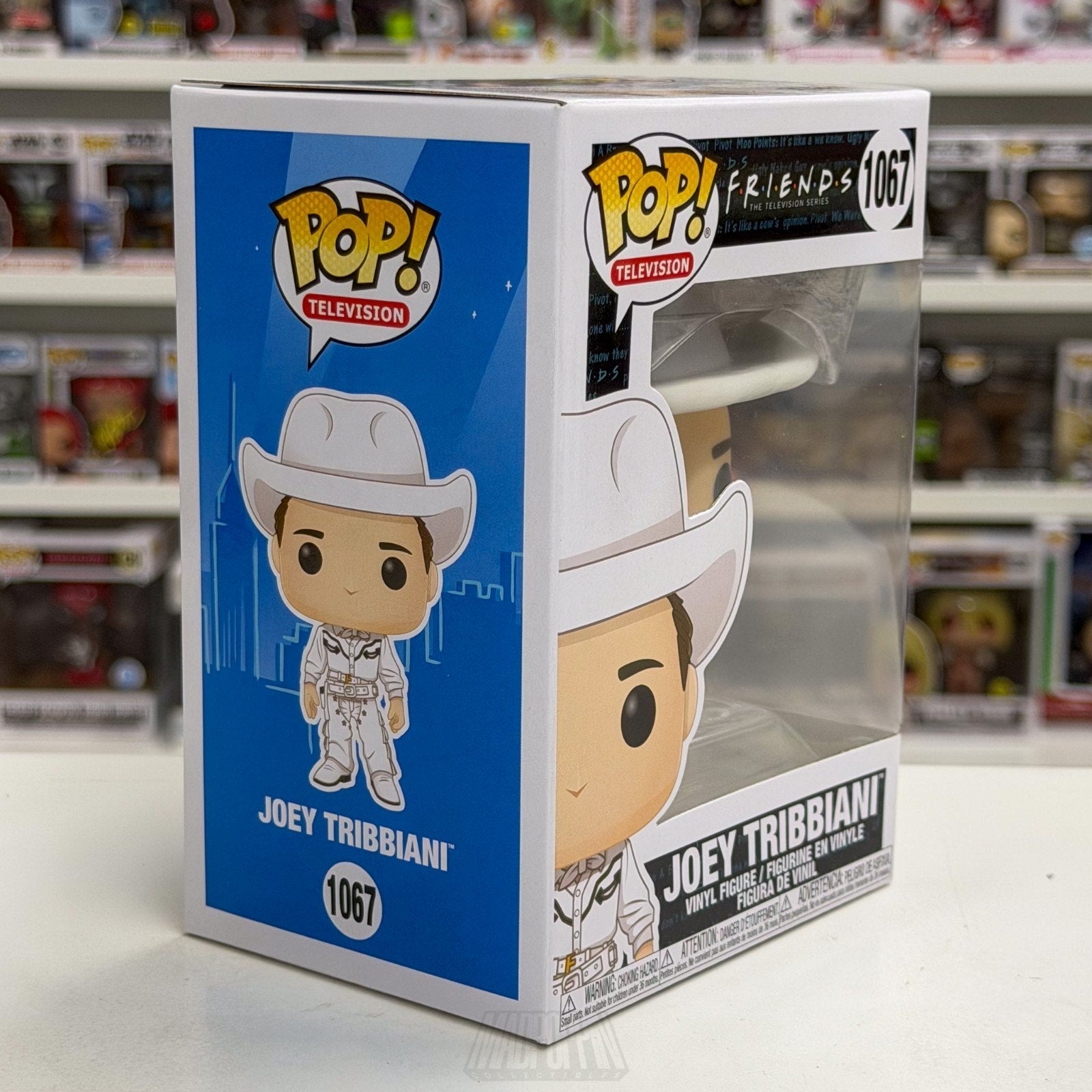Funko Pop TV Friends Joey Tribbiani 1067 White Cowboy Outfit Toy Vinyl Figure
