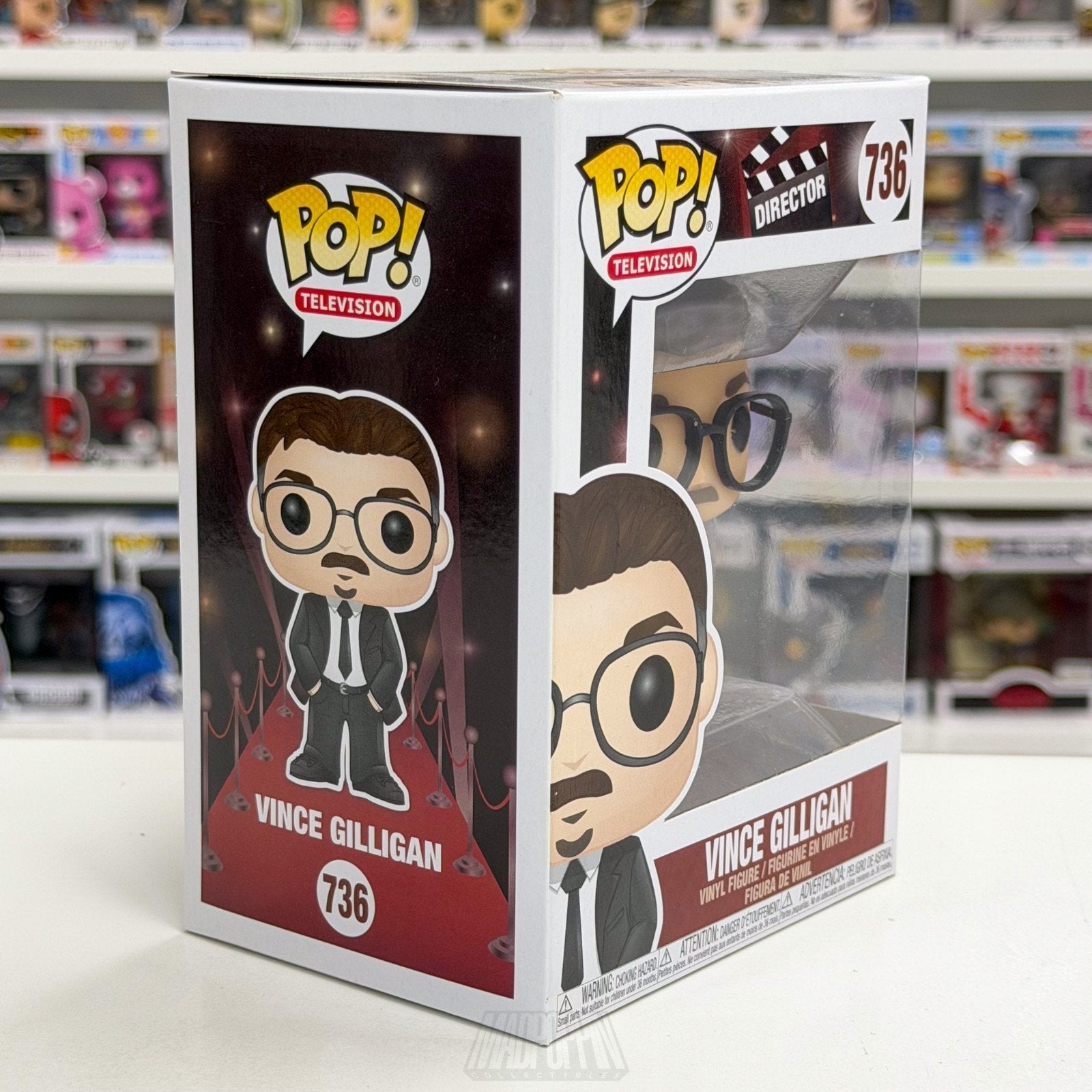 Funko Pop TV Director Vince Gilligan 736 Breaking Bad Screenwriter Vinyl Figure