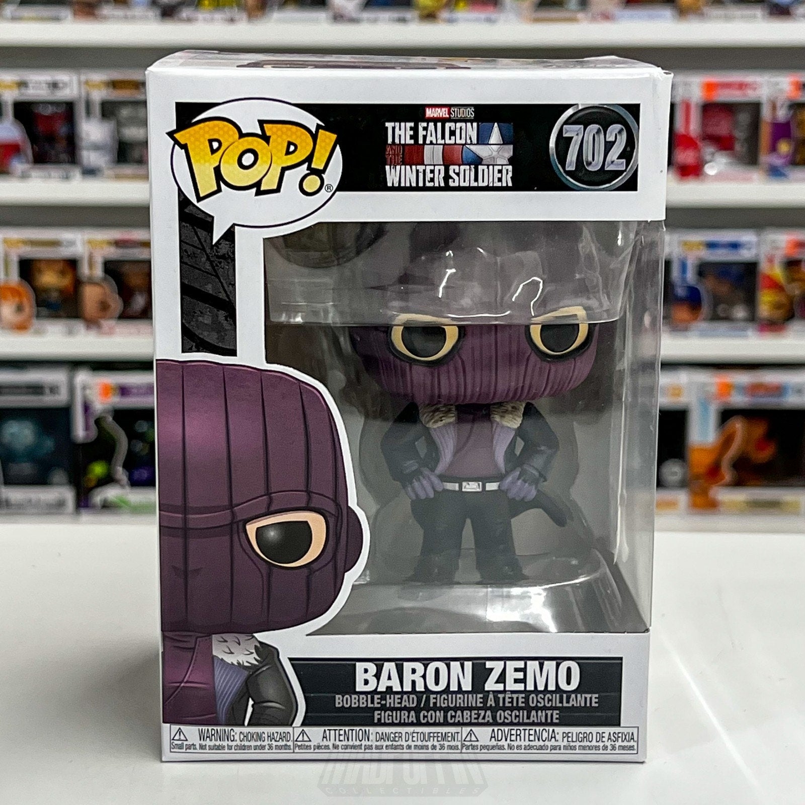 Funko Pop Marvel Falcon & Winter Soldier Baron Zemo 702 Vinyl Figure Comics MCU