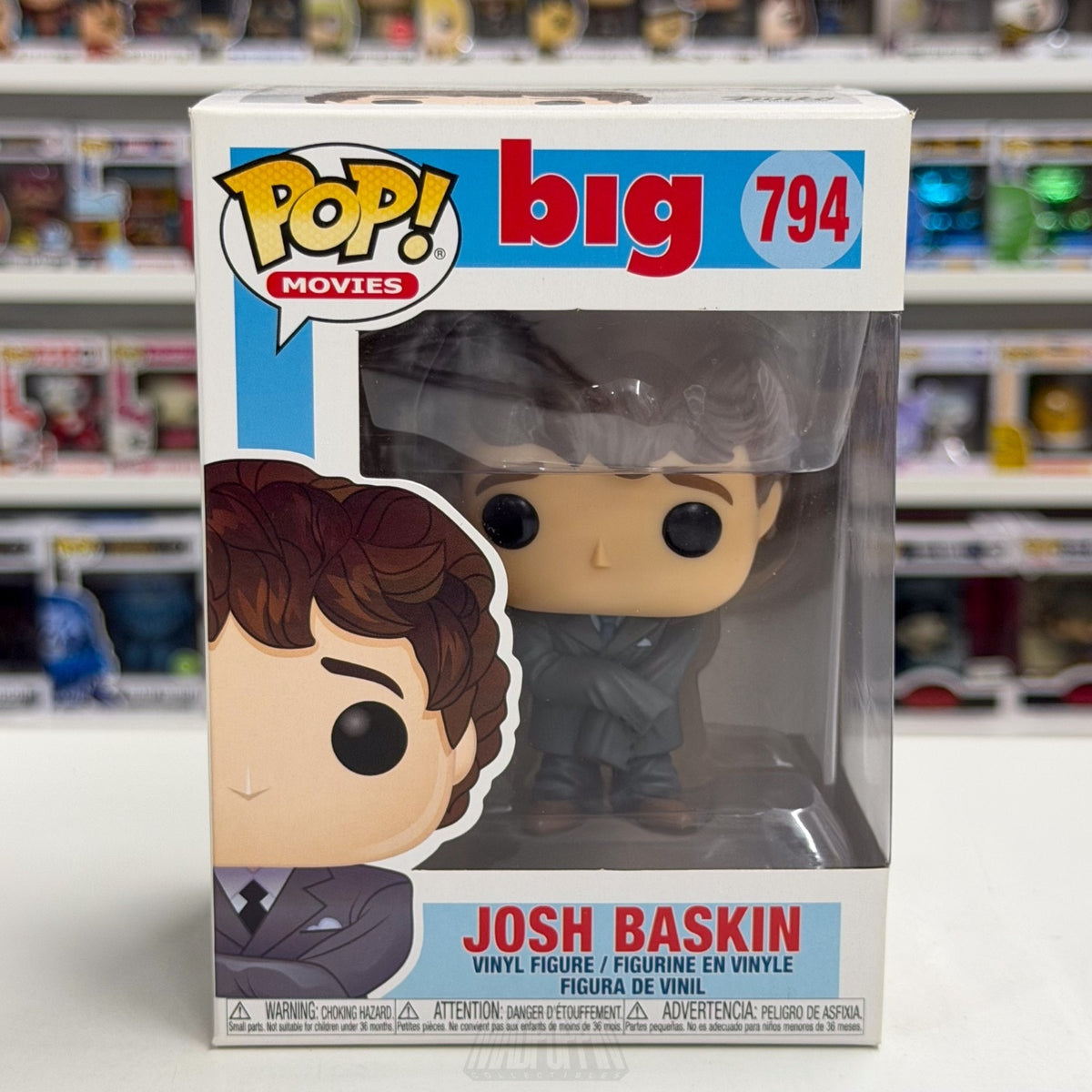 Funko Pop Movies Big Josh Baskin Grey Suit 794 Child Kid Wish Toy Vinyl Figure