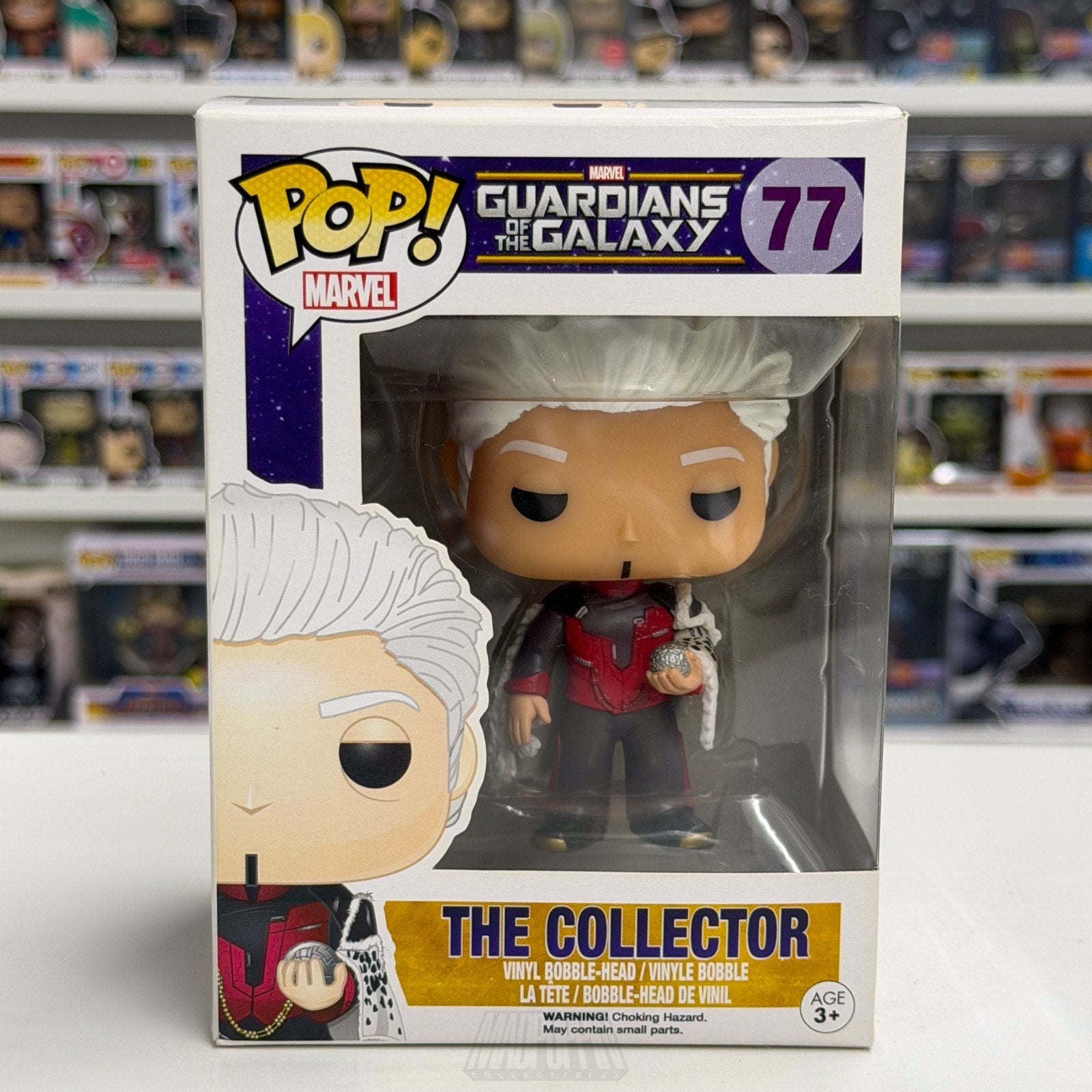 Funko Pop Marvel Guardians of the Galaxy The Collector 77 GOTG Toy Vinyl Figure