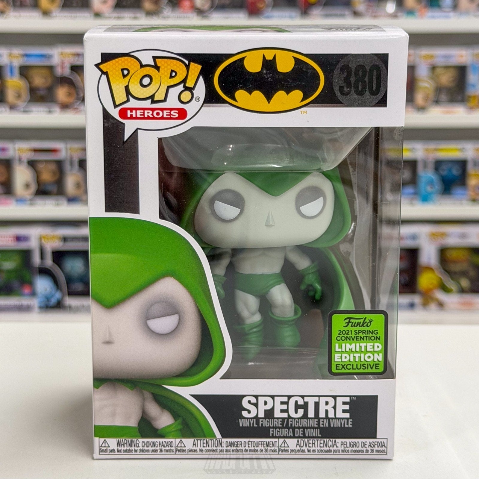 Funko Pop DC Comics Heroes Spectre ECCC Spring Convention 380 Toy Vinyl Figure