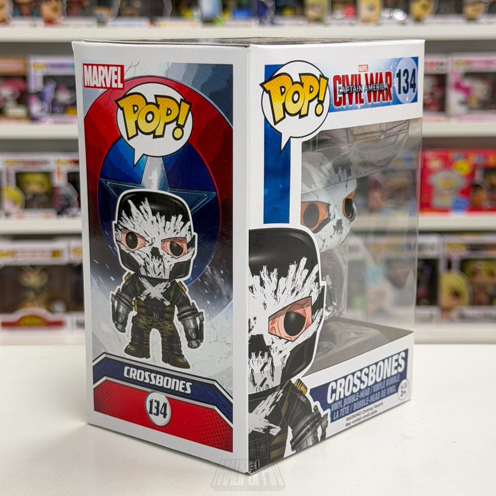 Funko Pop Marvel Captain America Civil War Crossbones 134 Hydra Toy Vinyl Figure