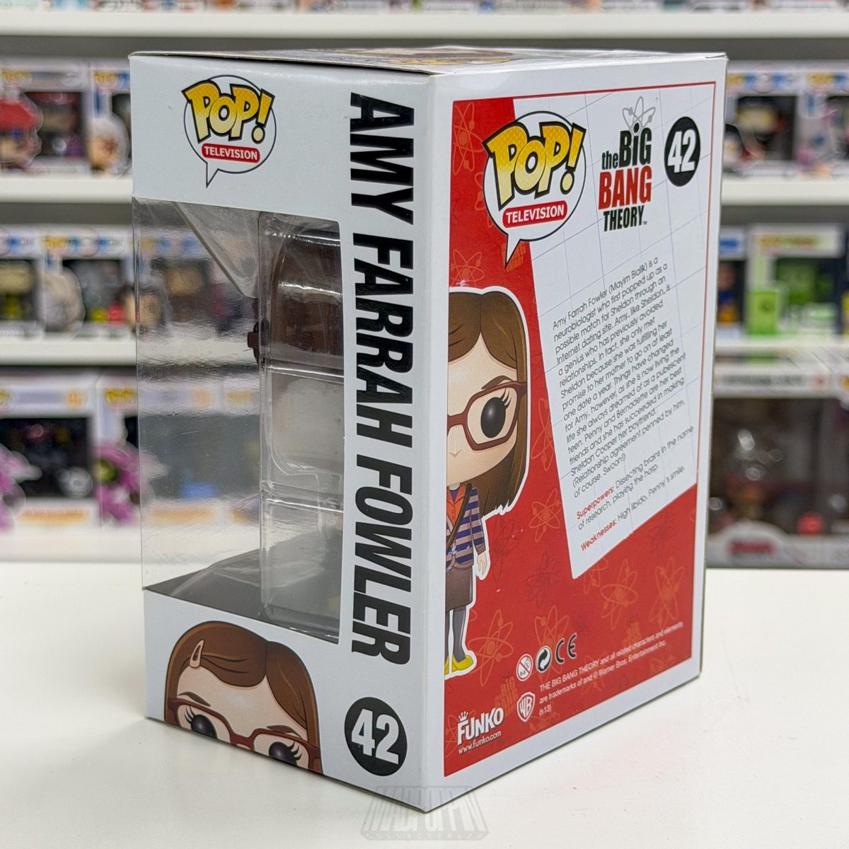 Funko Pop TV Big Bang Theory Amy Farrah Fowler 42 Comedy Sitcom Toy Vinyl Figure