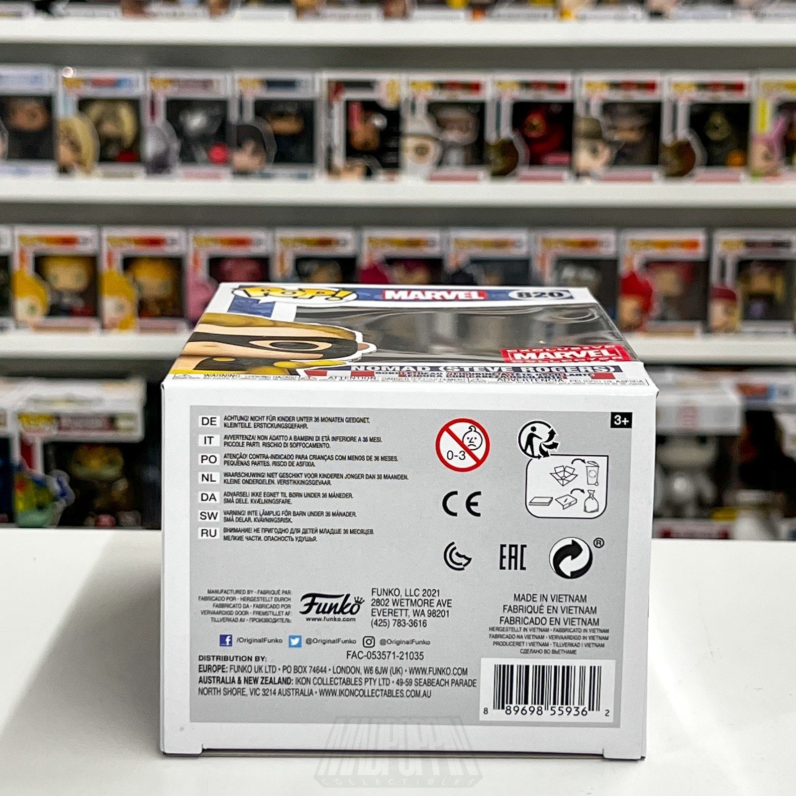 Funko Pop Marvel Collector Corps Nomad Steve Rogers 820 Captain America Figure