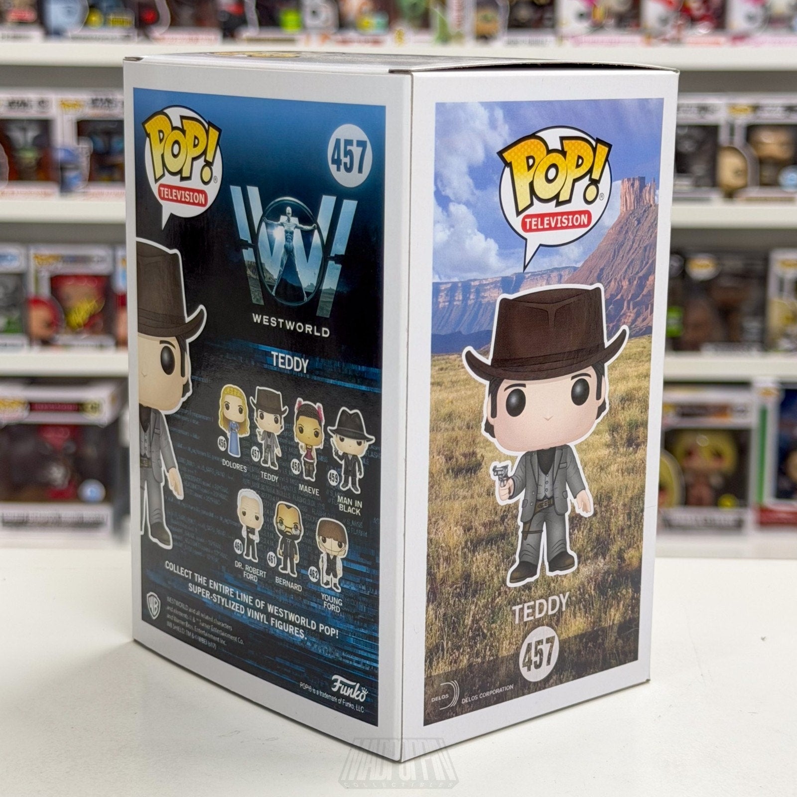 Funko Pop TV HBO Westworld Teddy 457 Sci-Fi Western Drama Vinyl Figure