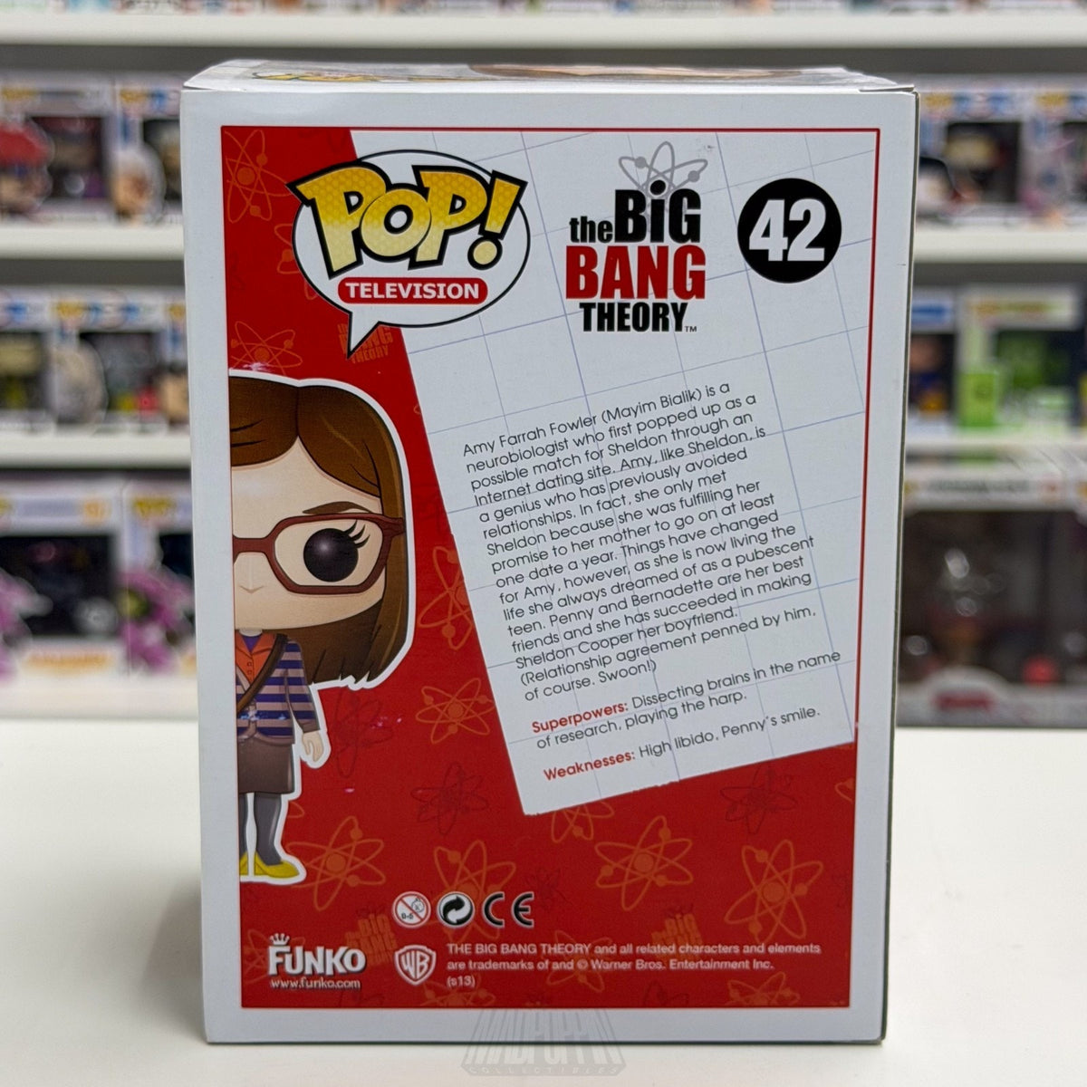 Funko Pop TV Big Bang Theory Amy Farrah Fowler 42 Comedy Sitcom Toy Vinyl Figure