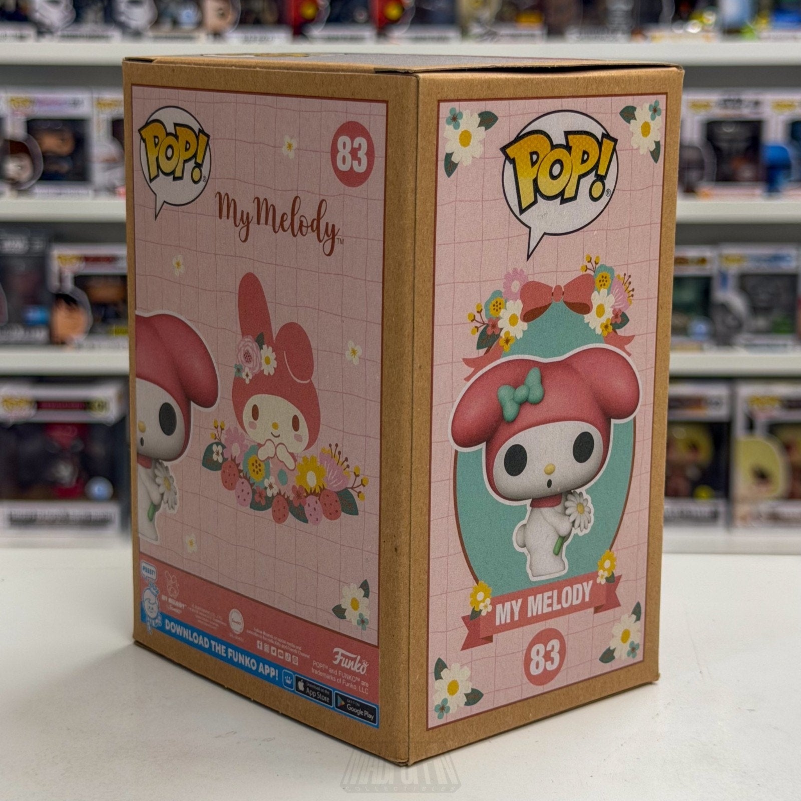 Funko Pop Sanrio My Melody Earth Day BoxLunch 83 Kawaii Cute Rabbit Vinyl Figure