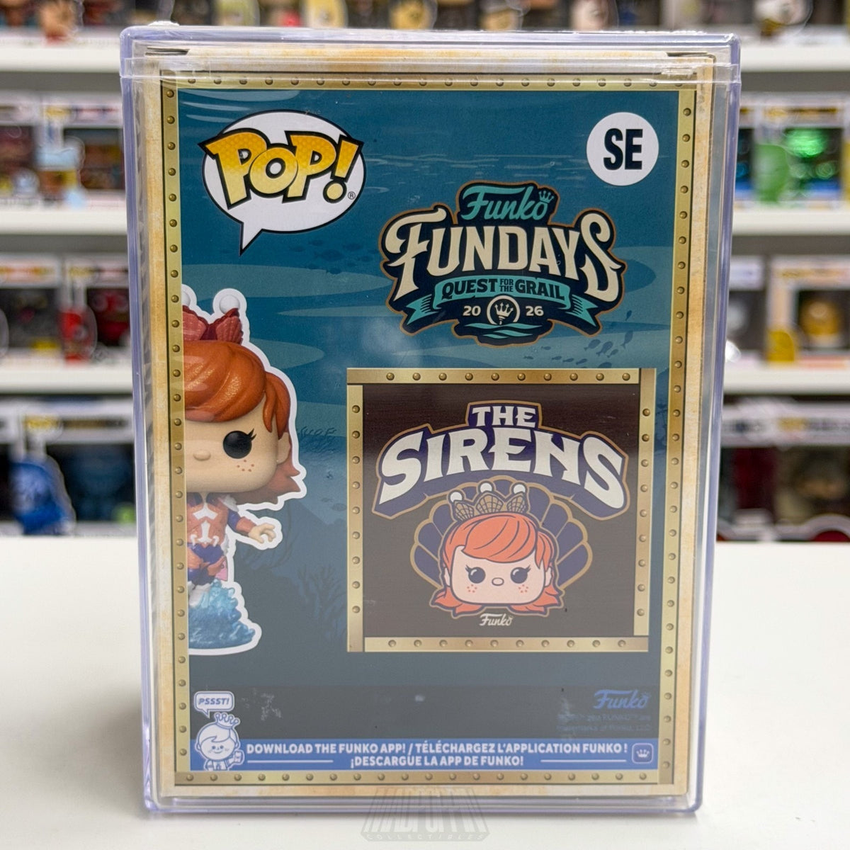 Funko Pop Fundays Atlantean Franny Diamond SE 1150 Grail SDCC 2026 CON STICKER