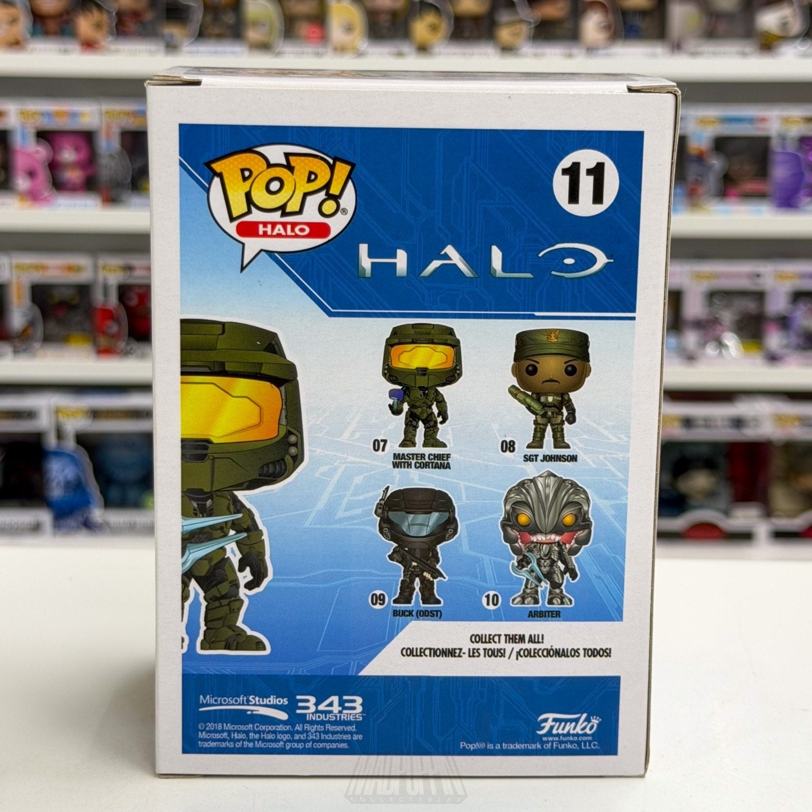 Funko Pop Halo Master Chief w/Energy Sword GameStop 11 Video Games Vinyl Figure