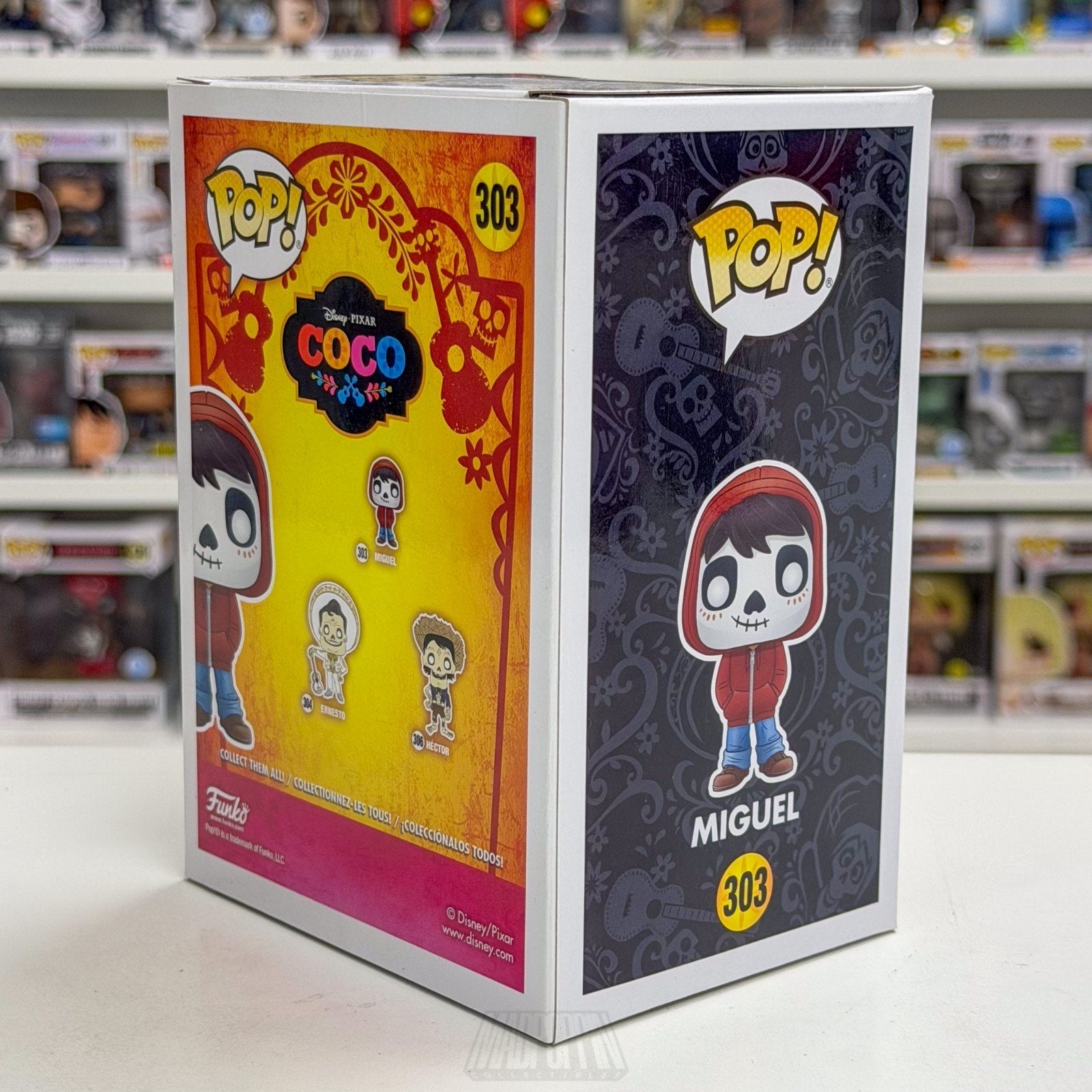 Funko Pop Disney Pixar Coco Miguel 303 Animation Día de los Muertos Vinyl Figure