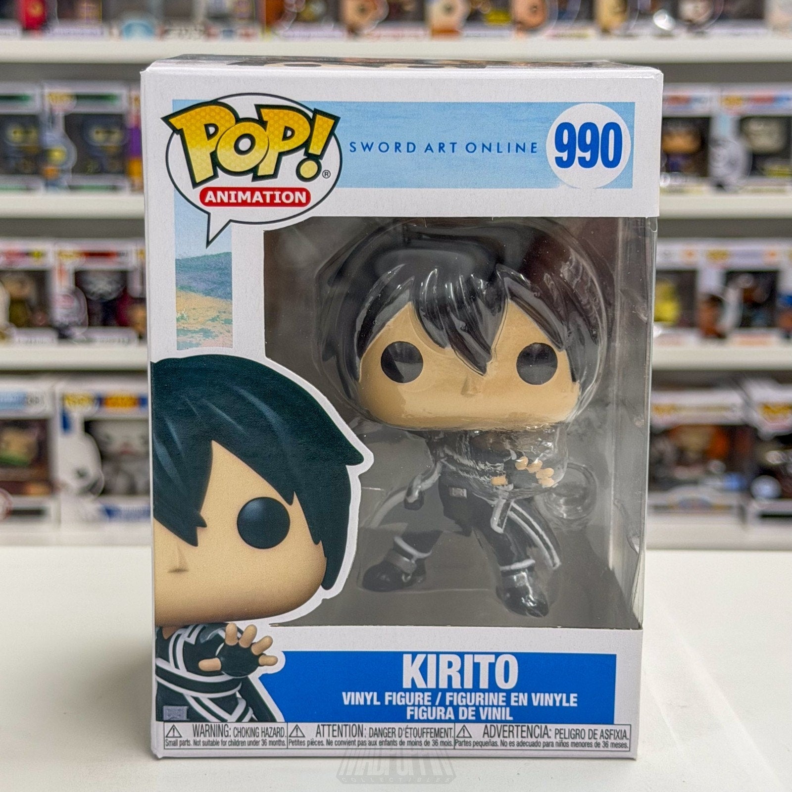 Funko Pop Anime Sword Art Online Kirito 990 Japanese Manga Game Toy Vinyl Figure