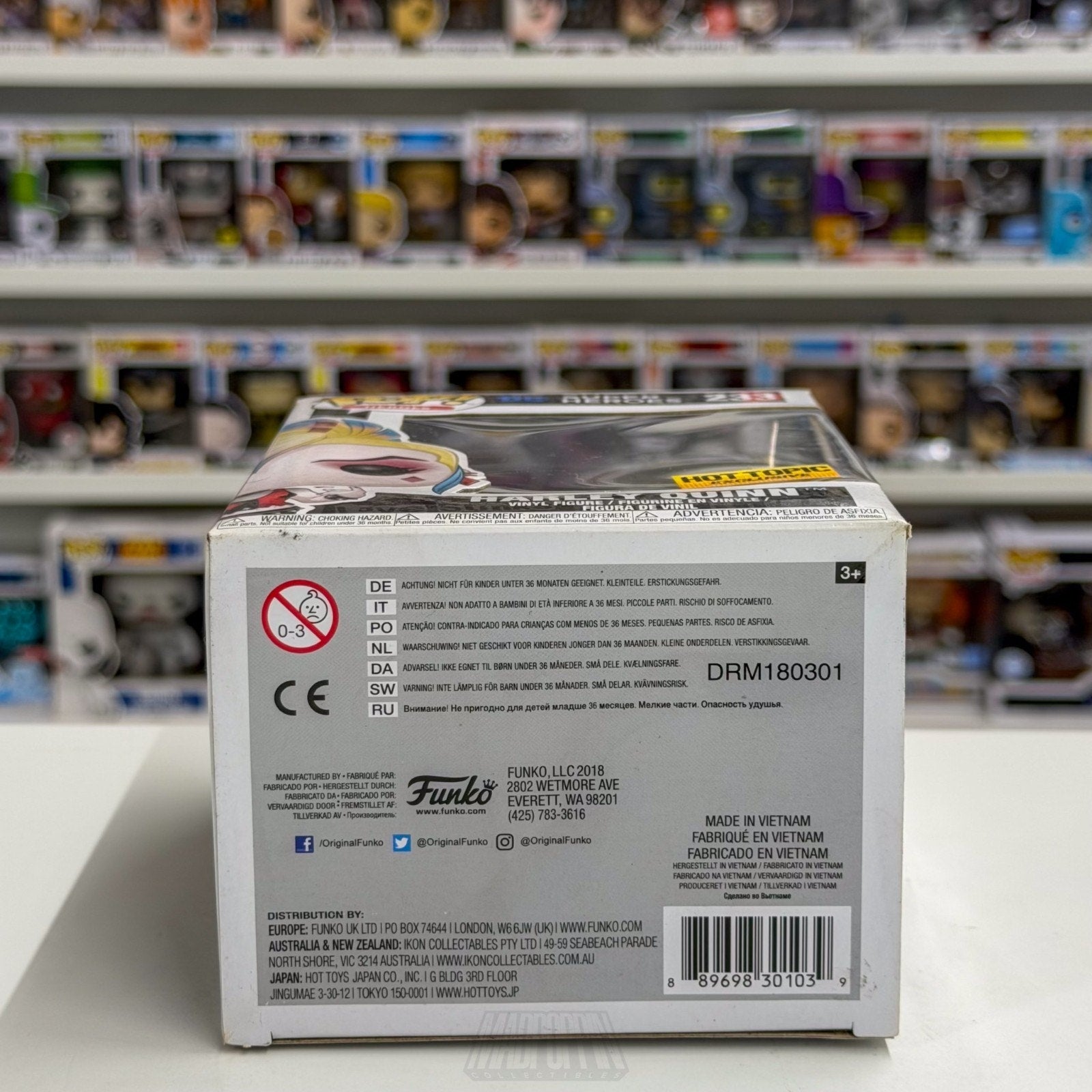 Funko Pop DC Super Heroes Harley Quinn Skullbags Hot Topic 233 Toy Vinyl Figure