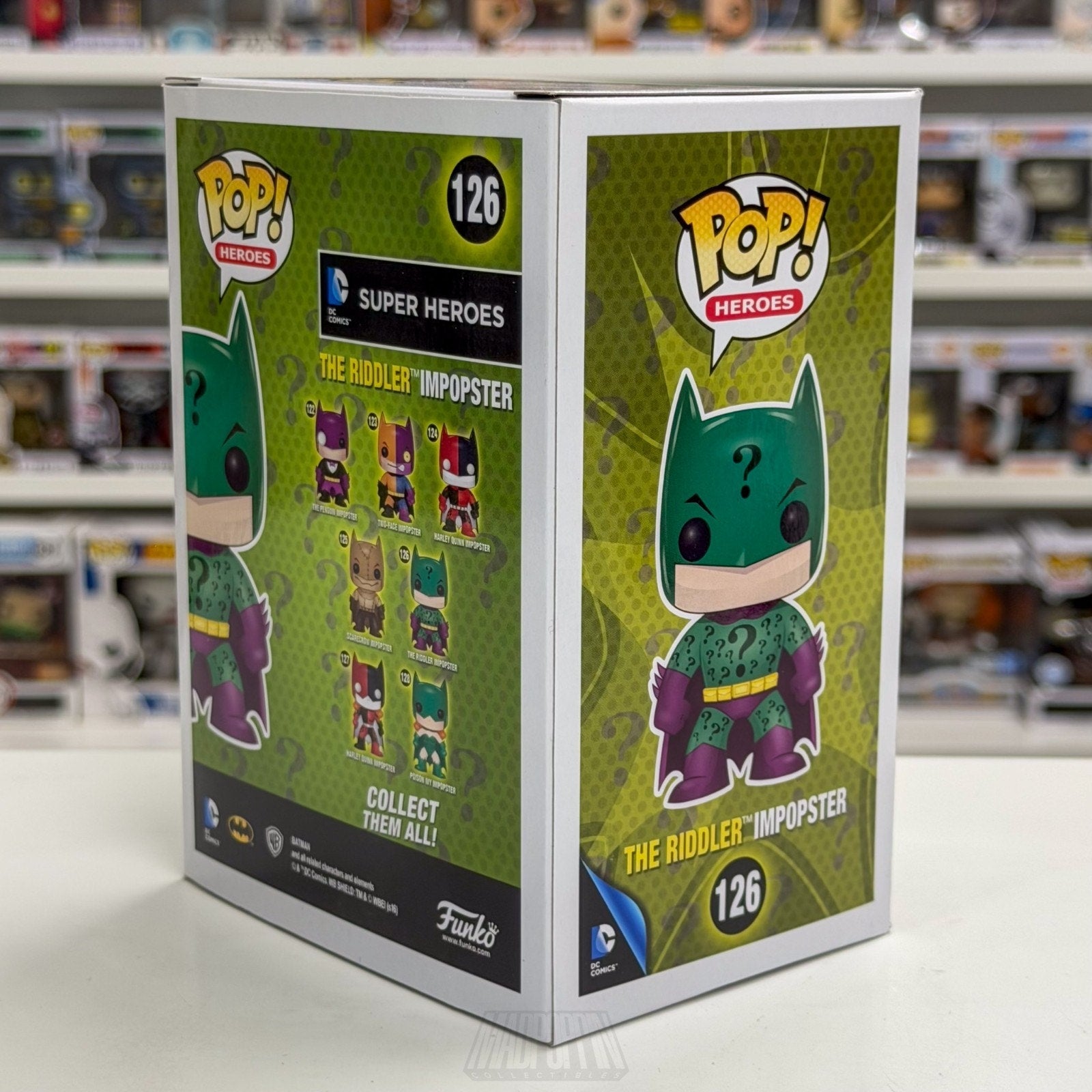 Funko Pop DC Super Heroes The Riddler Impopster Batman 126 Villain Vinyl Figure
