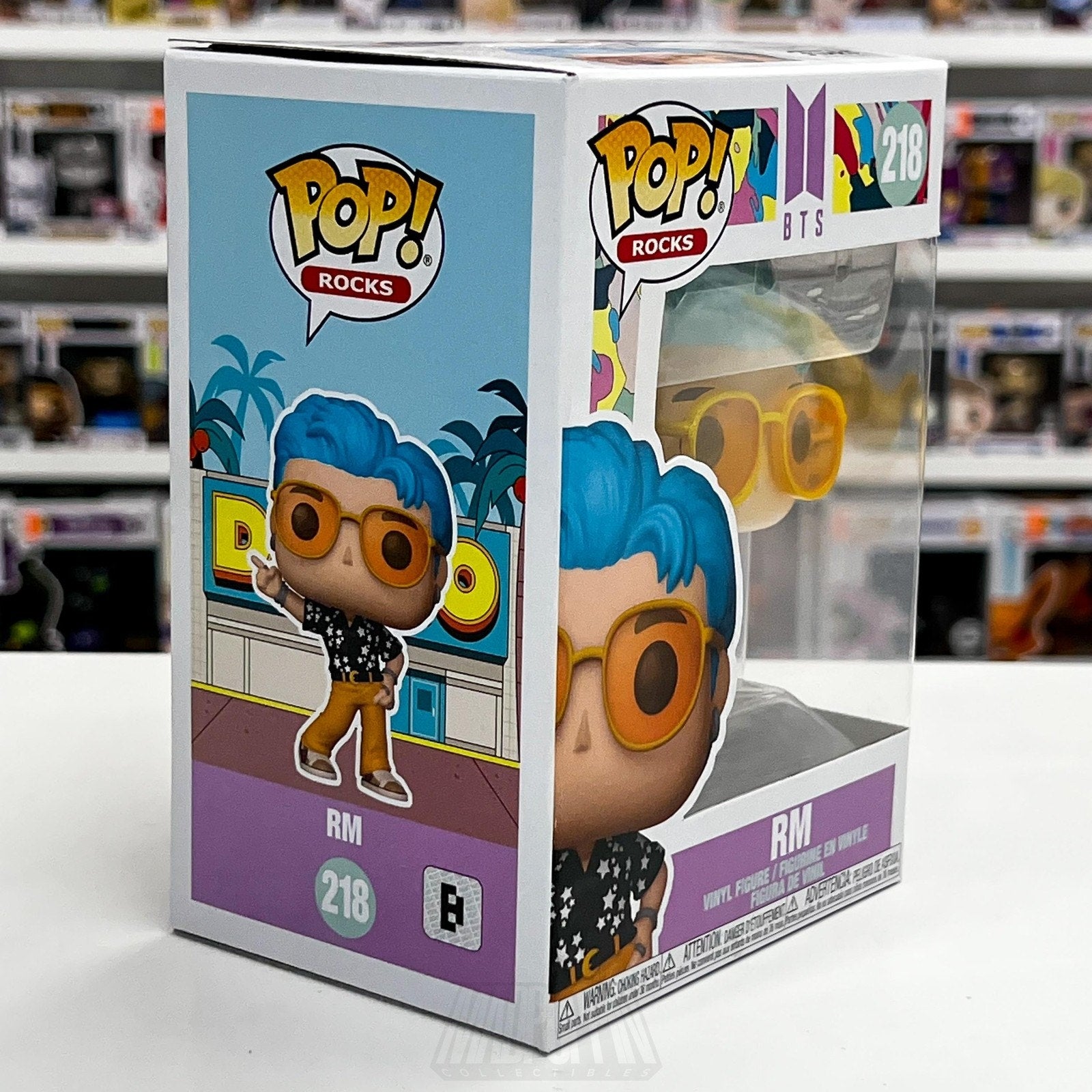 Funko Pop Rocks BTS Dynamite RM 218 Rap Monster Boy Band Korean K-Pop Toy Figure