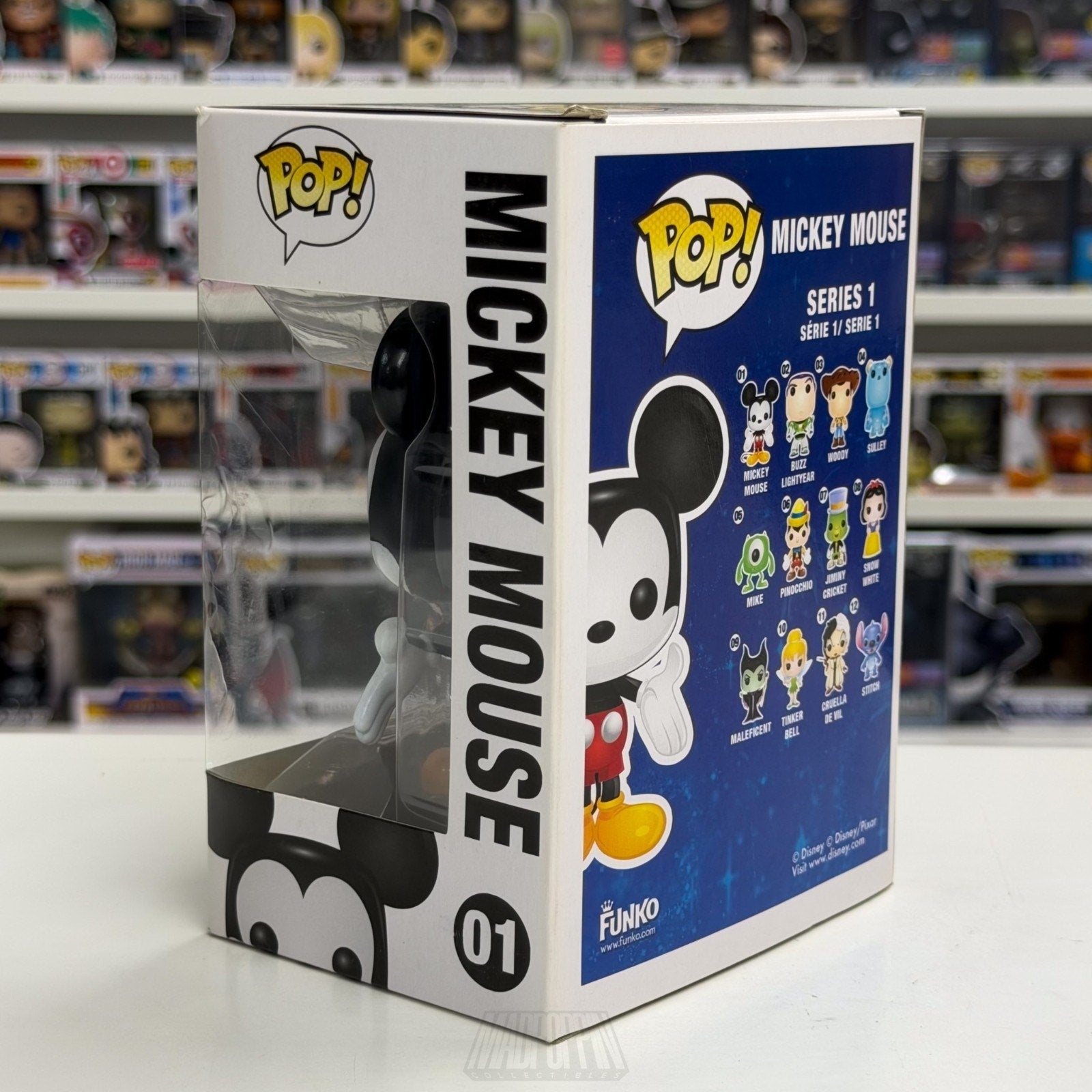 Funko Pop Disney Mickey Mouse Blue Logo Original 01 Mascot Walt Toy Vinyl Figure