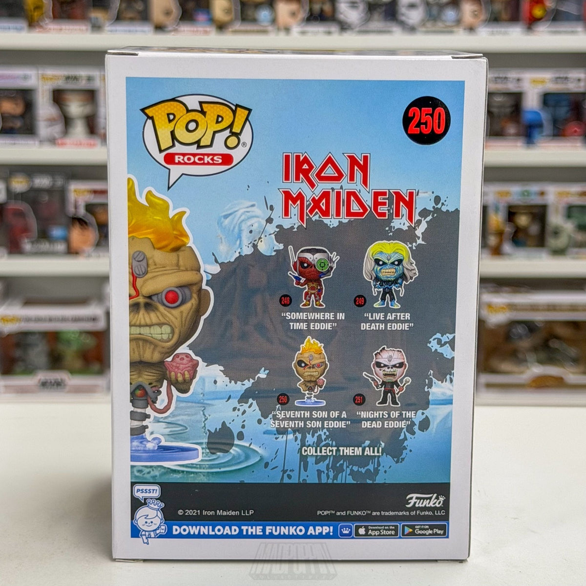 Funko Pop Rocks Iron Maiden Seventh Son of a Seventh Eddie 250 Metal Toy Figure