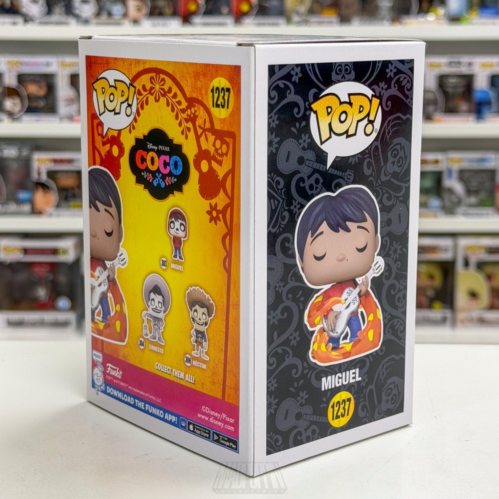Funko Pop Disney Pixar Coco Miguel w/Guitar Glow BoxLunch 1237 Toy Vinyl Figure