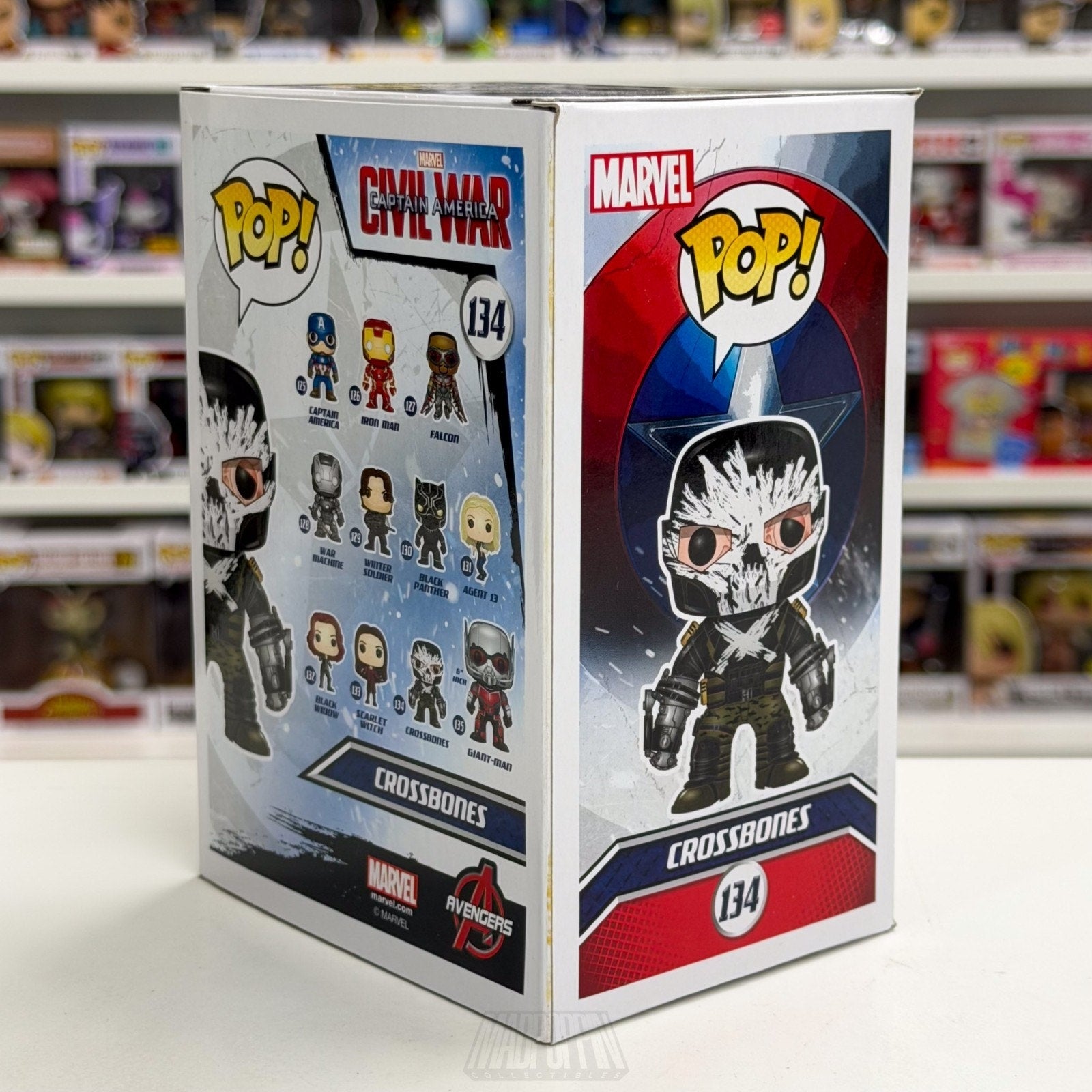 Funko Pop Marvel Captain America Civil War Crossbones 134 Hydra Toy Vinyl Figure