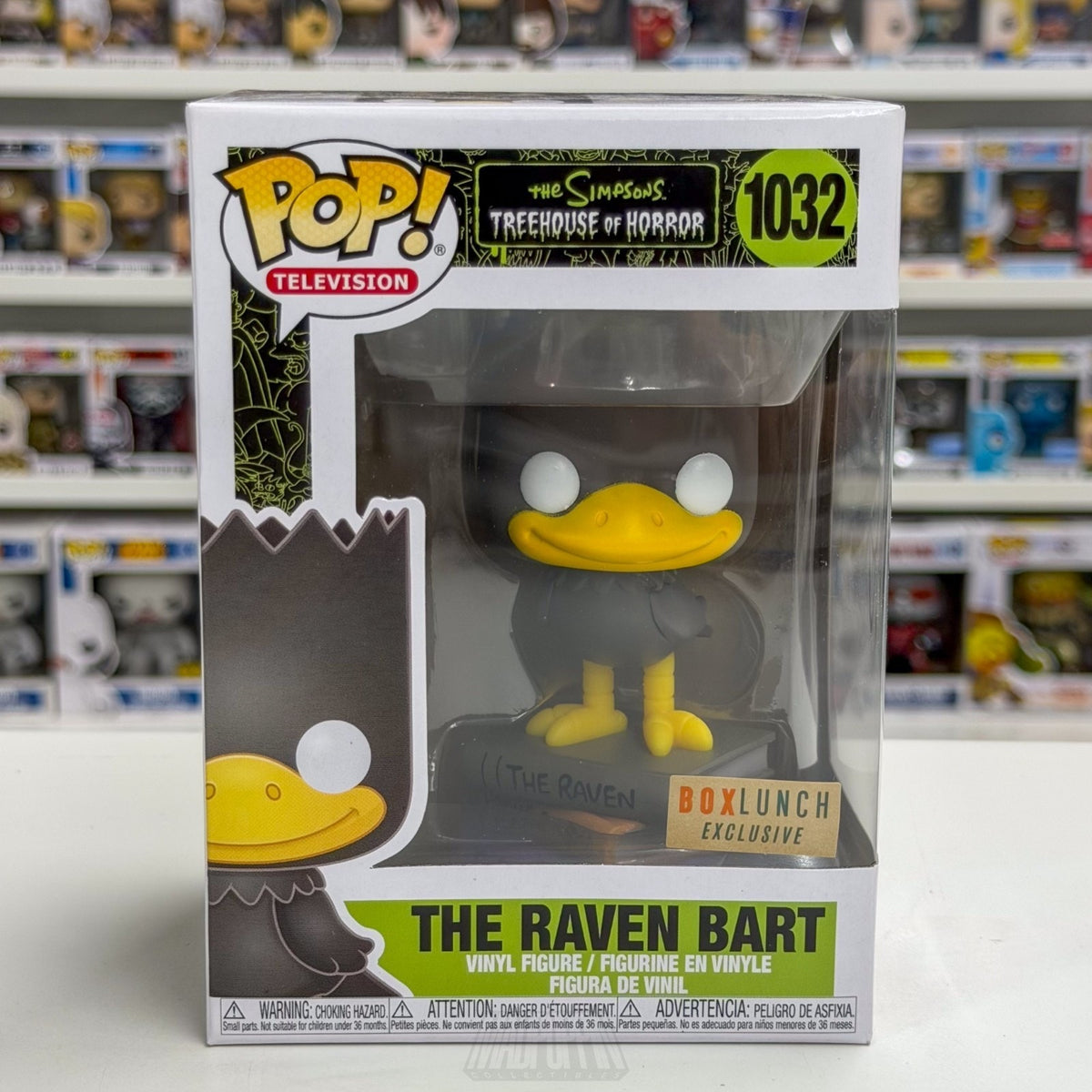 Funko Pop Simpsons Treehouse of Horror Raven Bart BoxLunch 1032 Toy Vinyl Figure