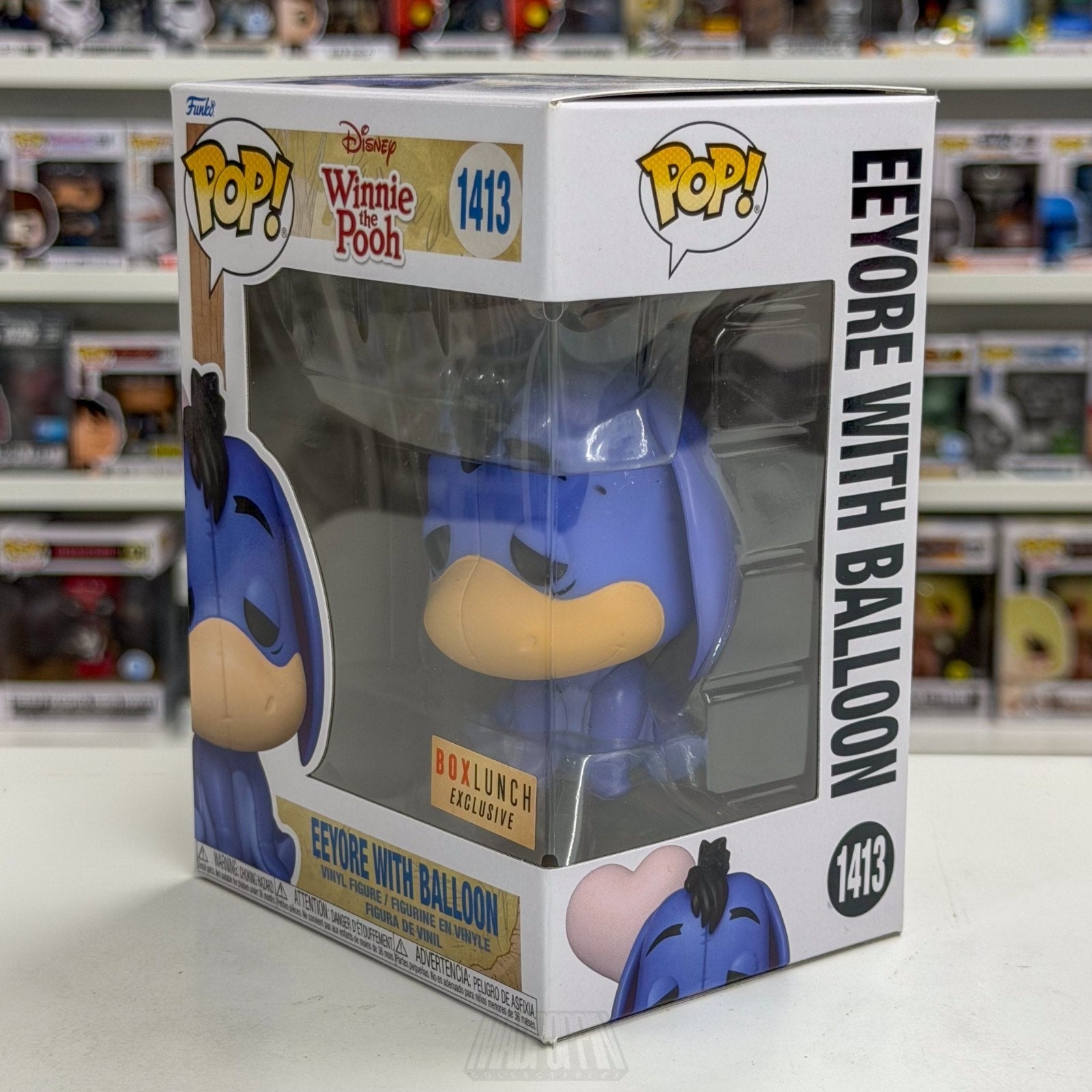 Funko Pop Disney Winnie the Pooh Eeyore with Balloon BoxLunch 1413 Vinyl Figure