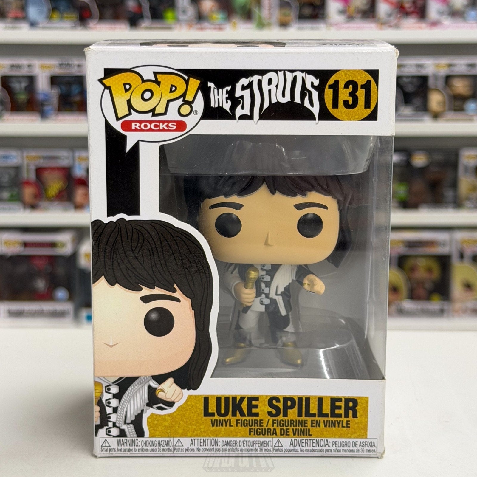 Funko Pop Rocks The Struts Luke Spiller 131 Music Band Glam Toy Vinyl Figure