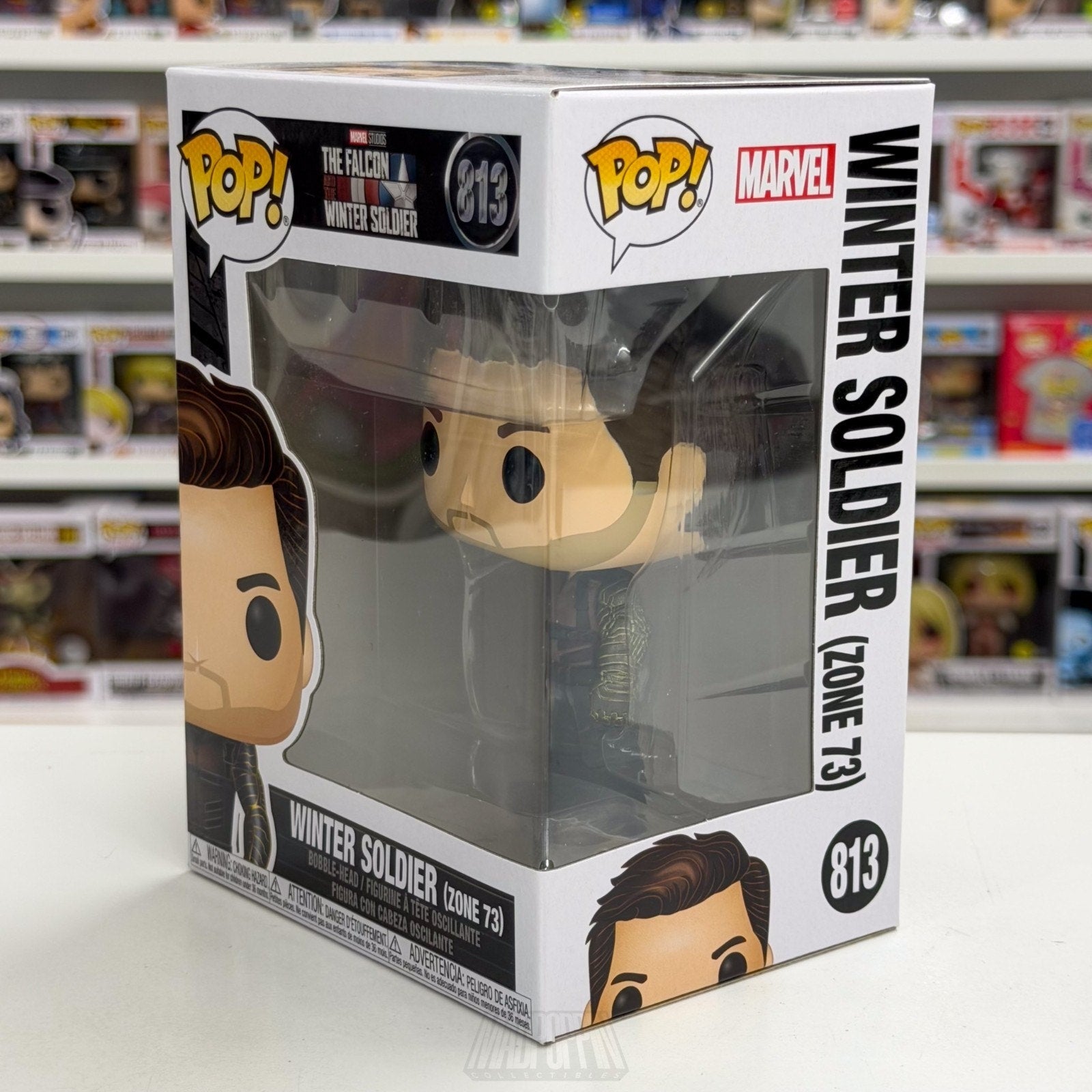 Funko Pop Marvel Falcon & Winter Soldier Zone 73 813 Bucky Barnes Vinyl Figure