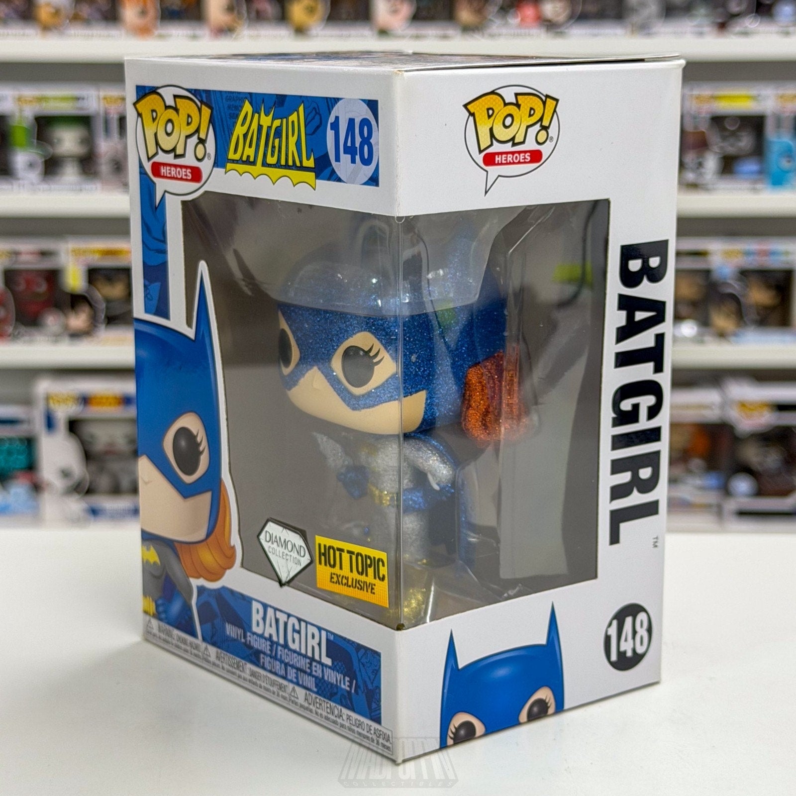 Funko Pop DC Super Heroes Batgirl Diamond Glitter Hot Topic 148 Toy Vinyl Figure