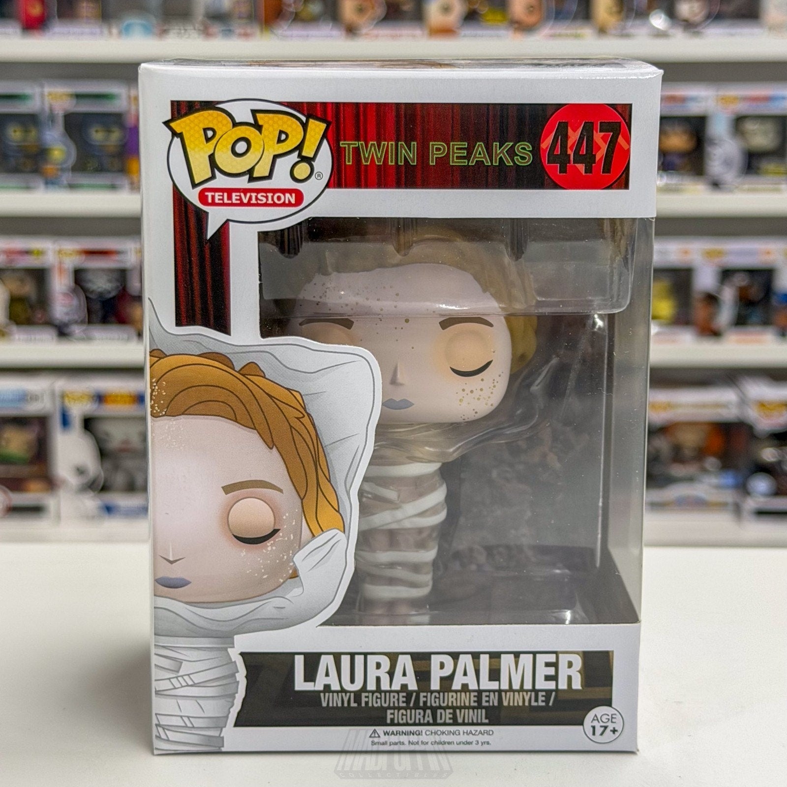 Funko Pop TV Twin Peaks Laura Palmer Wrapped Plastic 447 Vaulted Rare Toy Figure