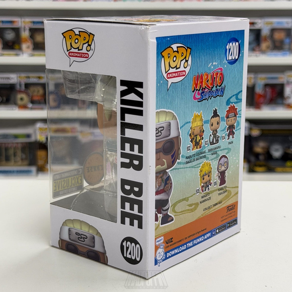 Funko Pop Anime Naruto Killer Bee Chase Entertainment Earth 1200 Vinyl Figure