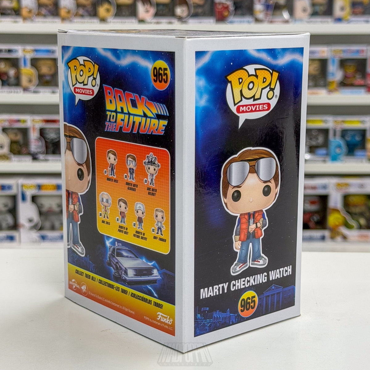 Funko Pop Movies Back to the Future Marty Checking Watch SDCC 965 Vinyl Figure