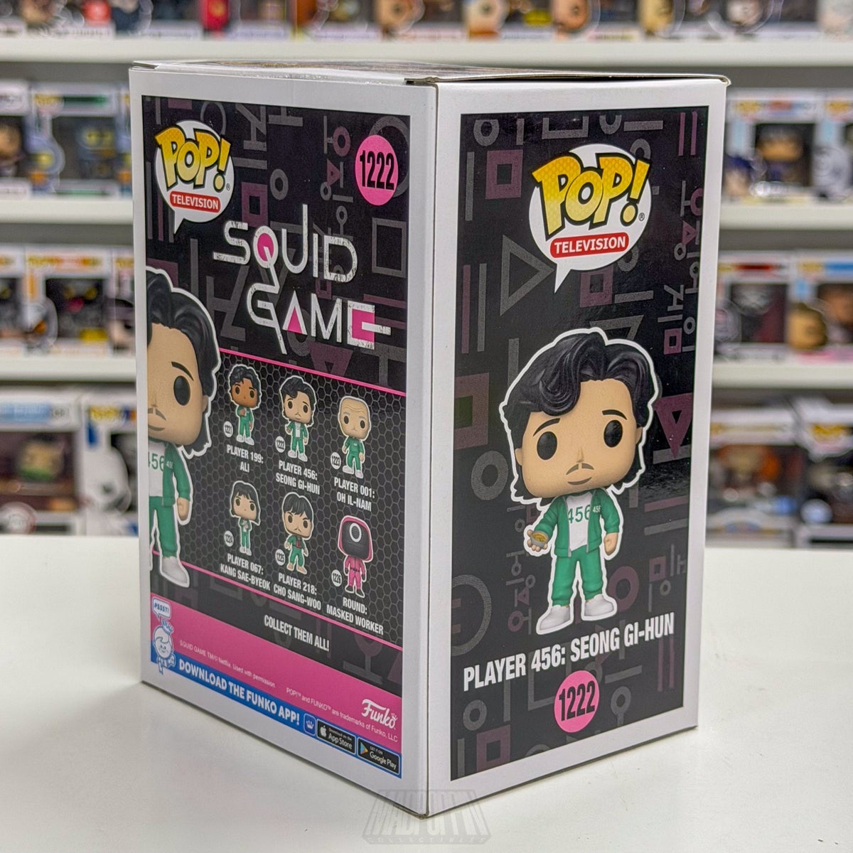 Funko Pop TV Netflix Squid Game Player 456 Seong Gi-Hun 1222 Korean Toy Figure