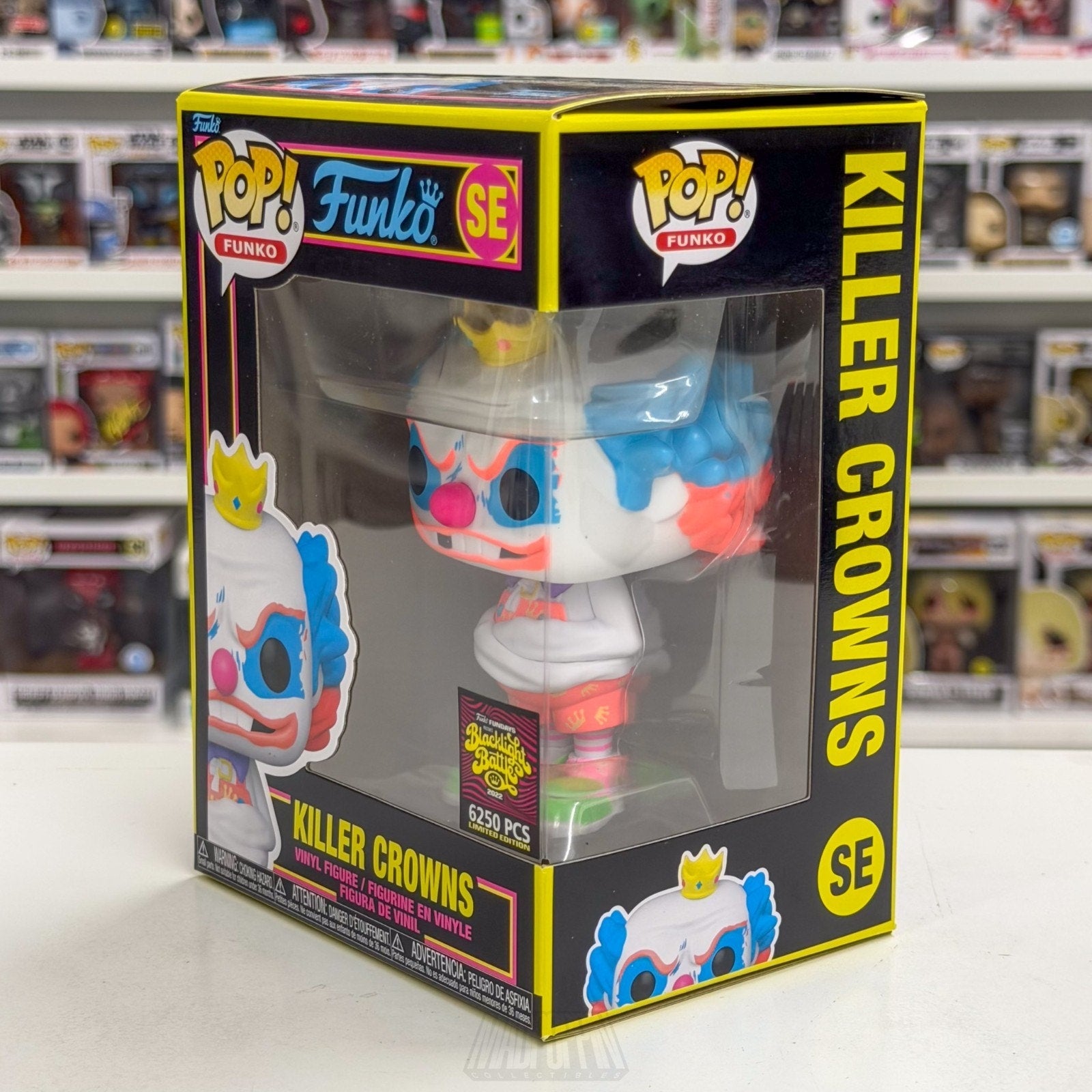 Funko Pop Fundays Blacklight Battle Killer Crowns SE Clown Toy Vinyl Figure