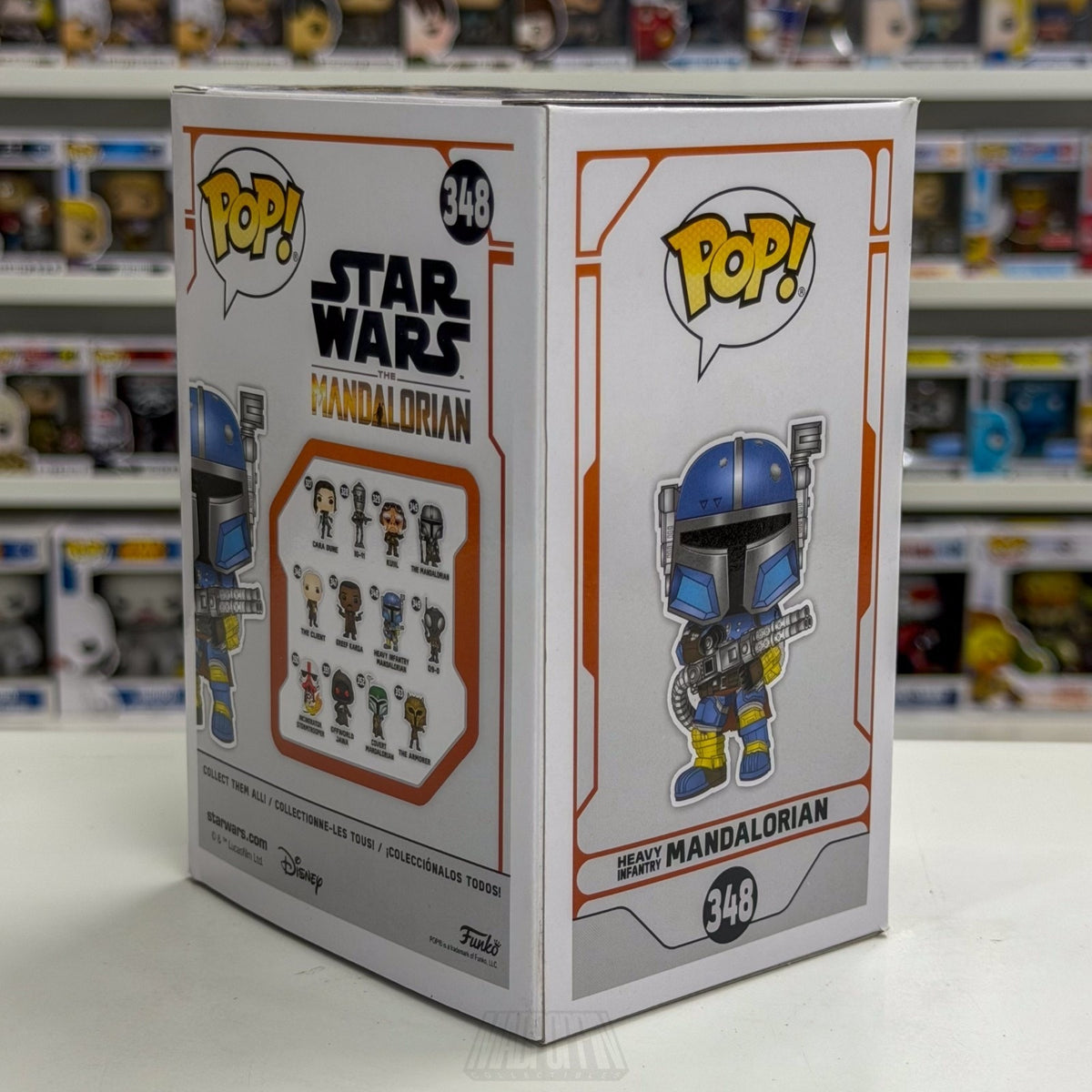 Funko Pop Star Wars Heavy Infantry Mandalorian 348 Beskar Armor Toy Vinyl Figure