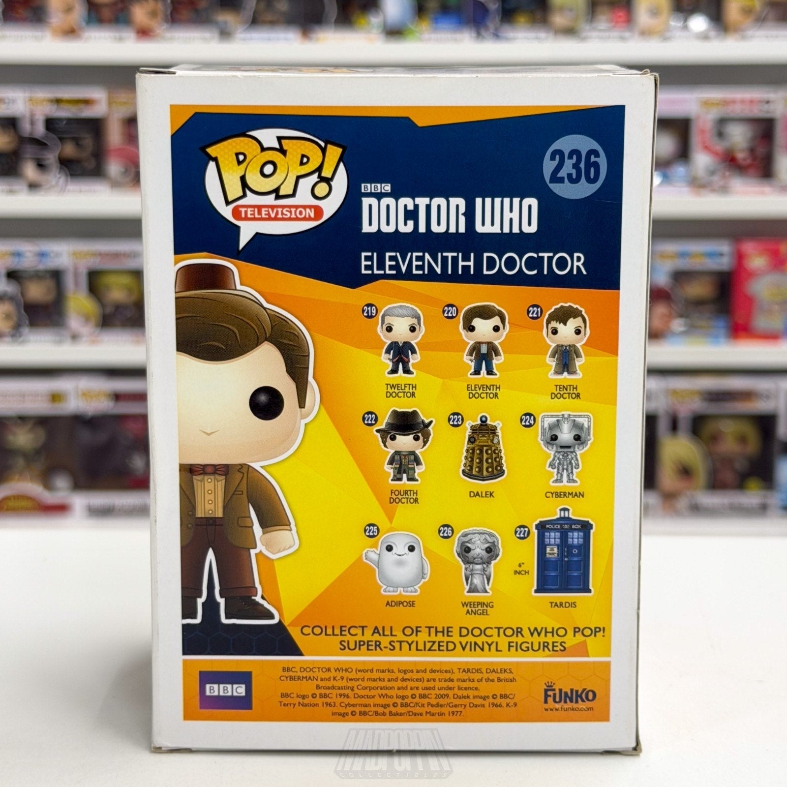 Funko Pop TV BBC Doctor Who Eleventh Doctor Hot Topic 236 Sci-Fi Vinyl Figure