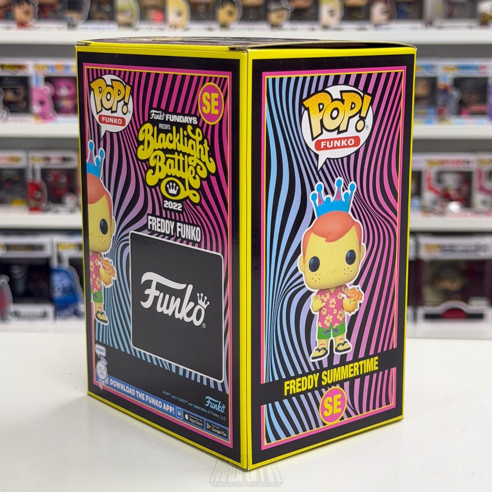 Funko Pop Fundays Blacklight Battle Freddy Summertime SE 500 PCS Vinyl Figure