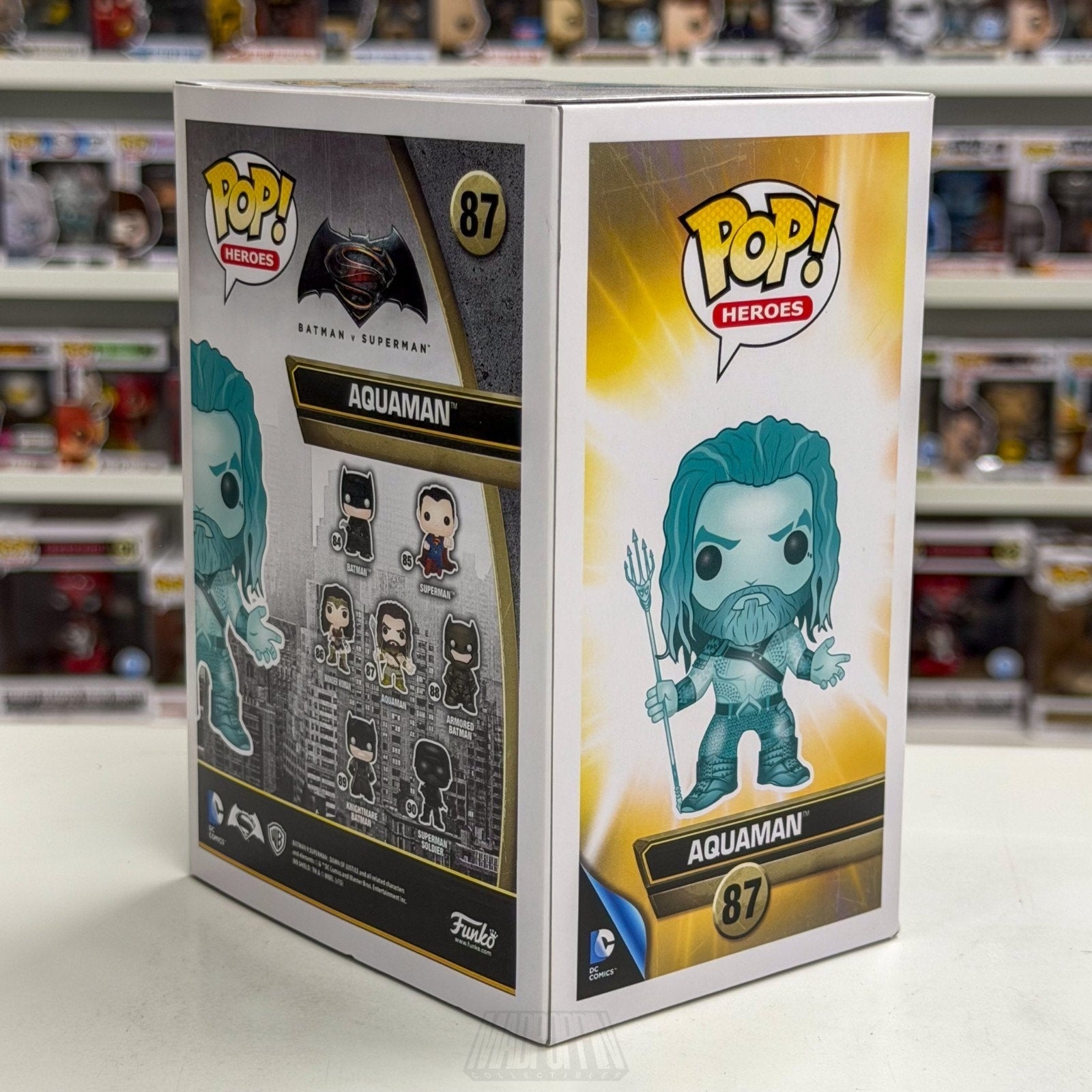 Funko Pop DC Heroes Batman v Superman Aquaman Ocean Hot Topic 87 Vinyl Figure