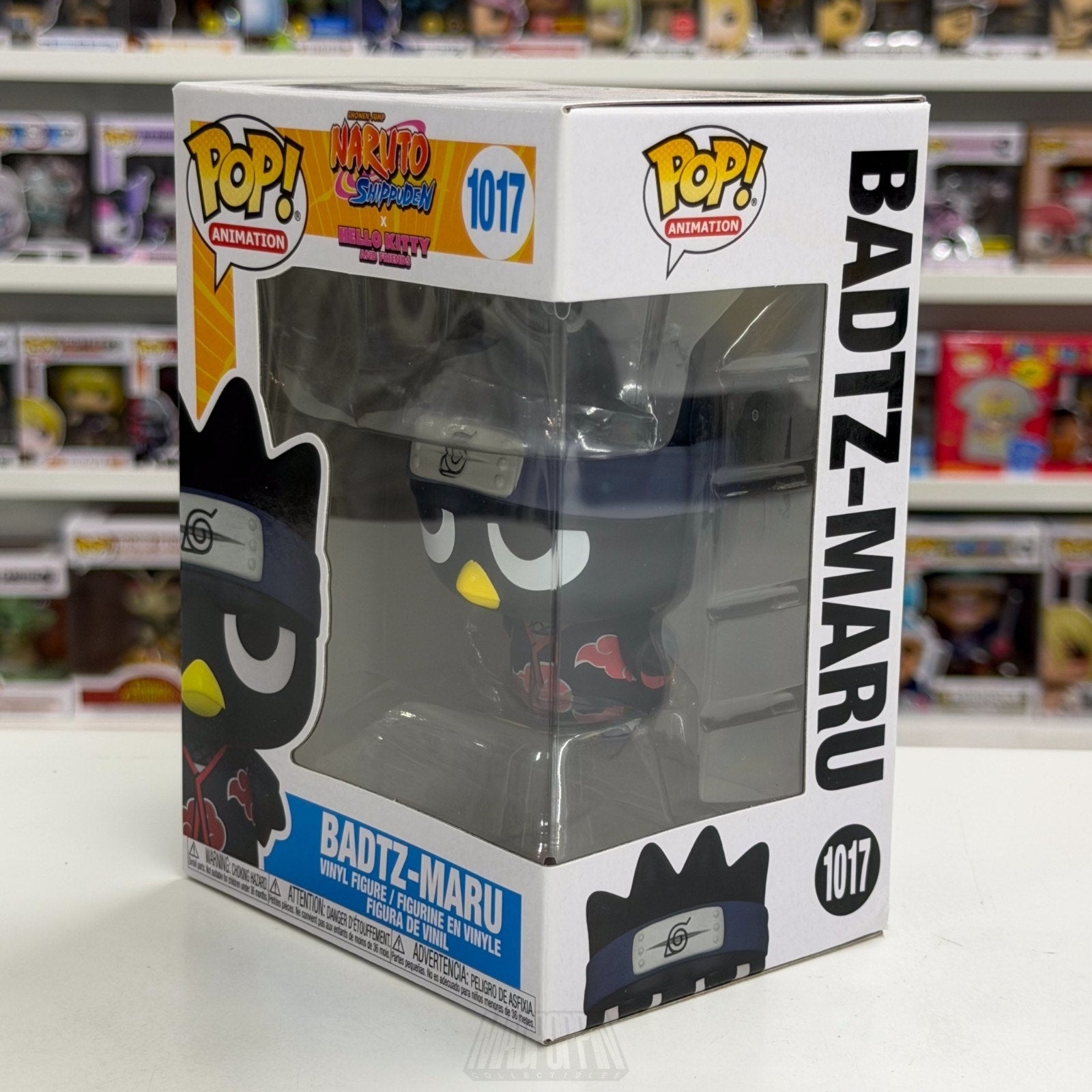 Funko Pop Anime Naruto x Hello Kitty Badtz-Maru 1017 Sanrio Penguin Toy Figure
