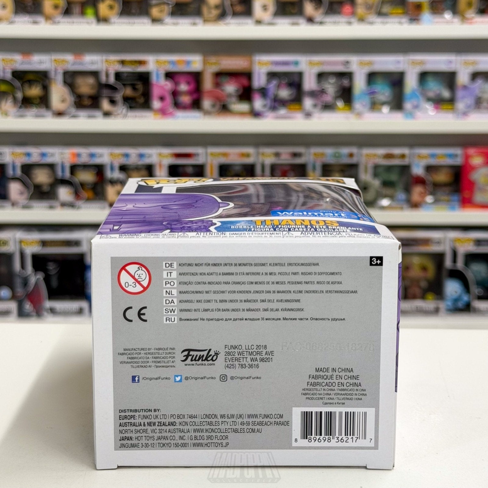 Funko Pop Marvel Avengers Infinity War Thanos Walmart Purple Chrome 289 Figure