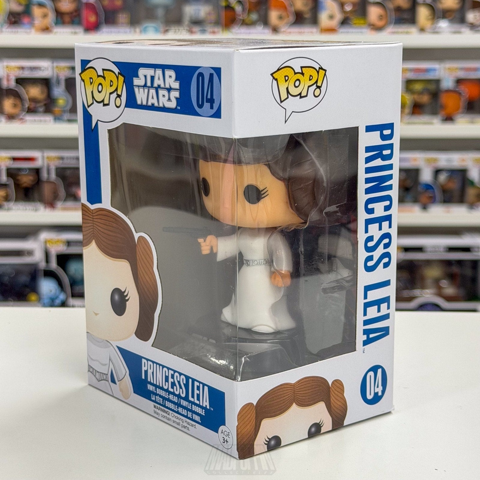 Funko Pop Star Wars Princess Leia Blue Box 04 Jedi Force Sci-Fi Toy Vinyl Figure