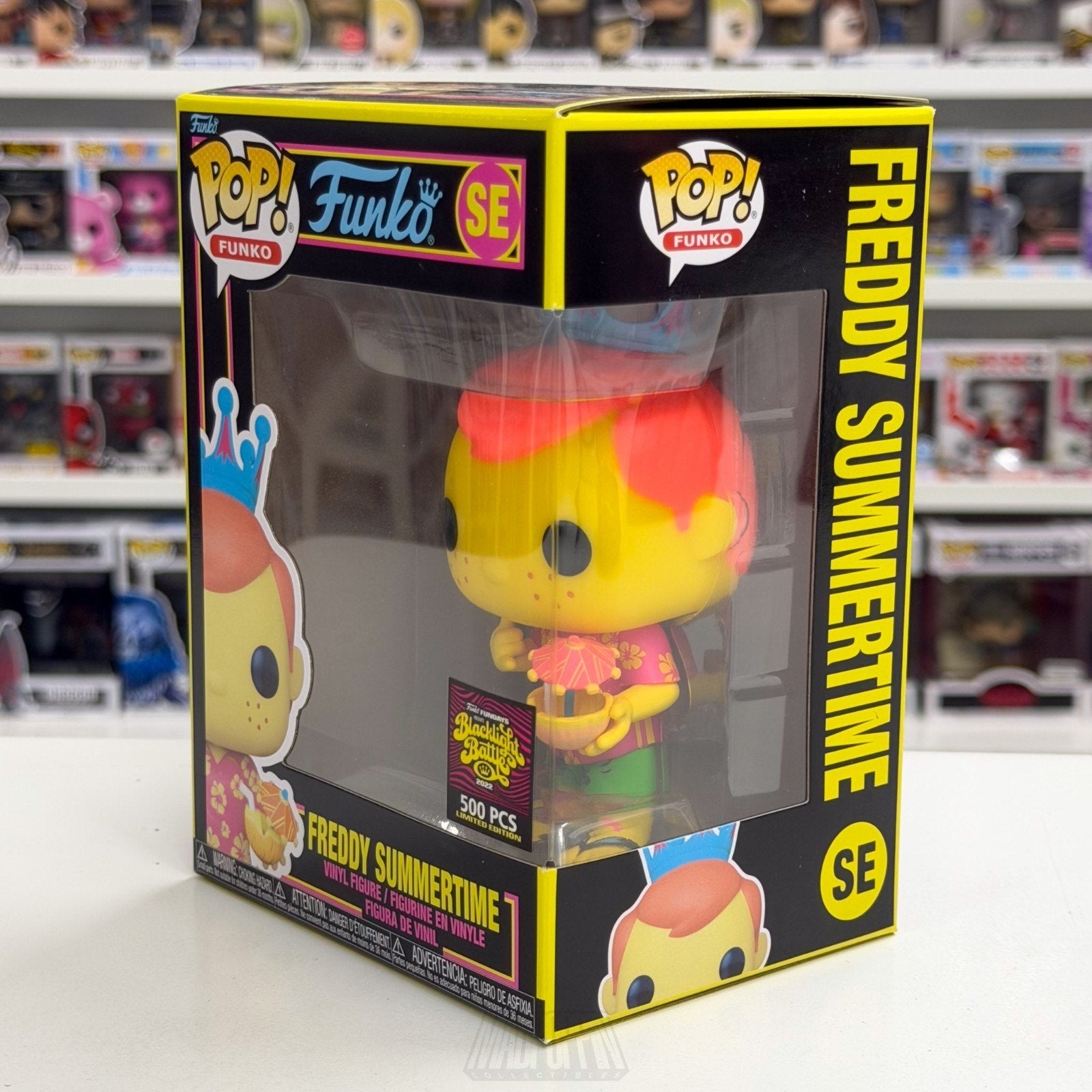 Funko Pop Fundays Blacklight Battle Freddy Summertime SE 500 PCS Vinyl Figure