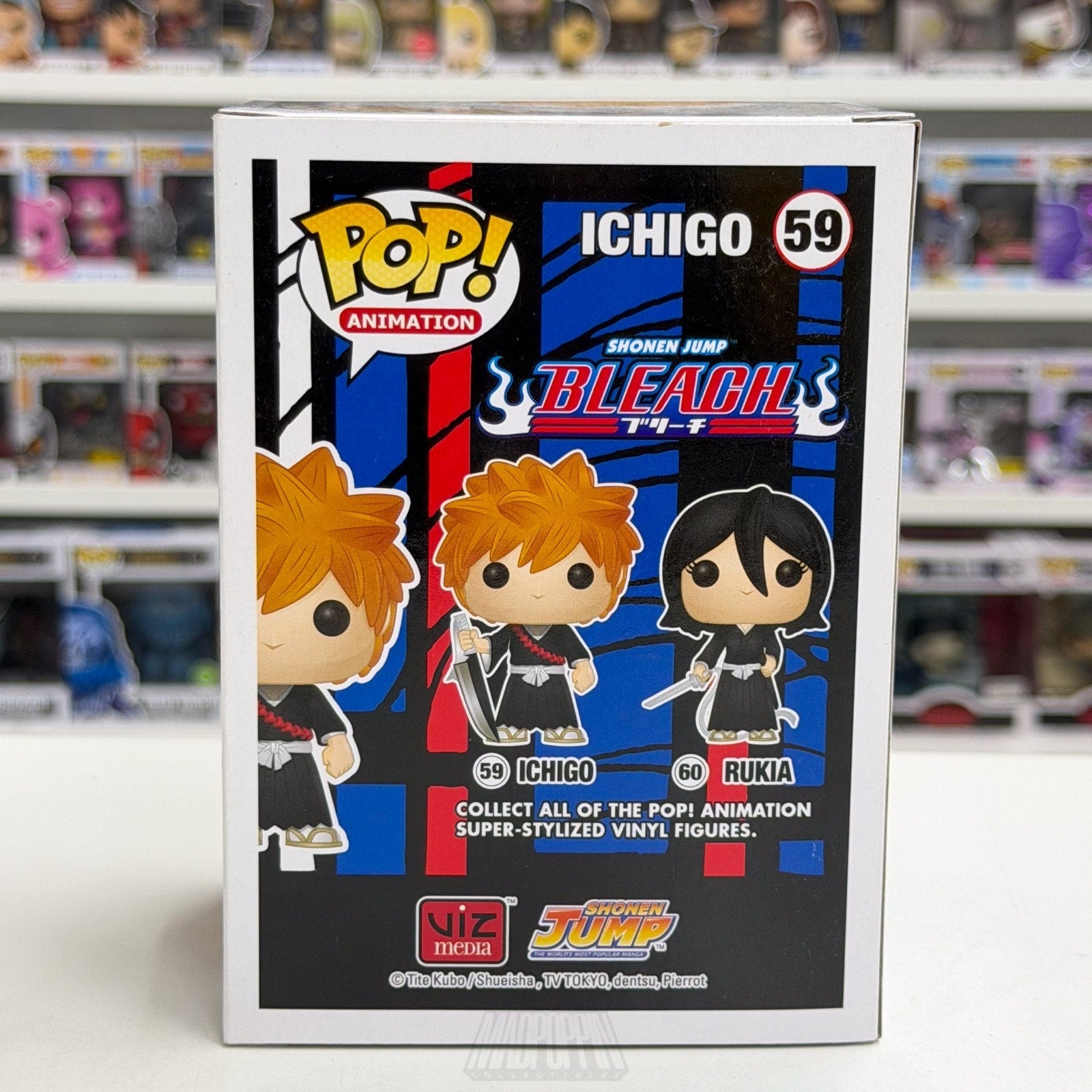 Funko Pop Anime Bleach Ichigo Kurosaki 59 Japan Manga Soul Reaper Vinyl Figure