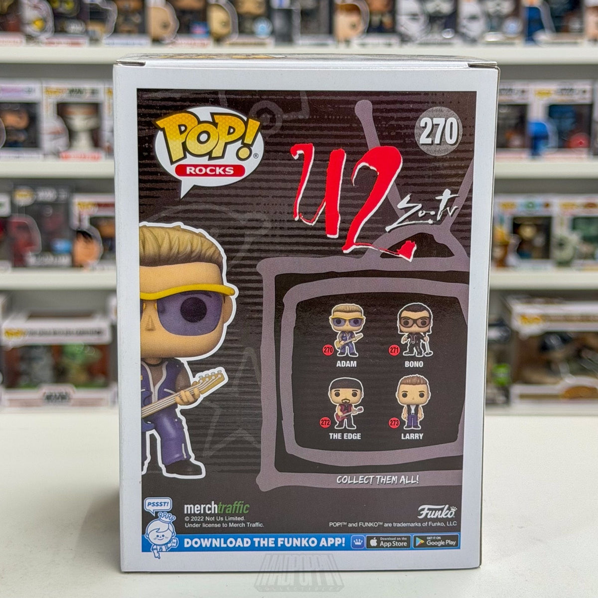 Funko Pop Rocks U2 Zoo TV Adam Clayton 270 Alternative Irish Band Vinyl Figure