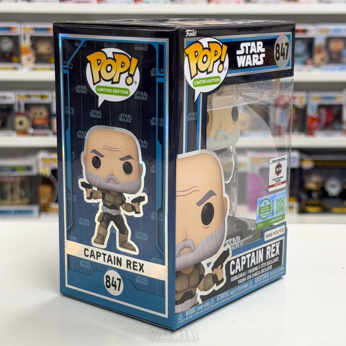 Funko Pop Star Wars Captain Rex w/o Helmet Chalice Collectibles 847 Vinyl Figure
