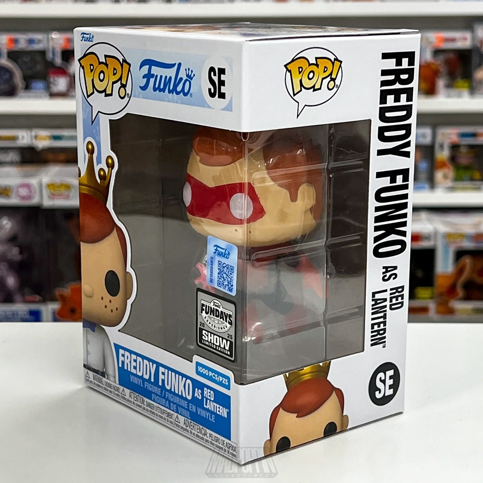 Funko Pop Fundays Freddy as Red Lantern Translucent 1000pcs DC Toy Vinyl Figure
