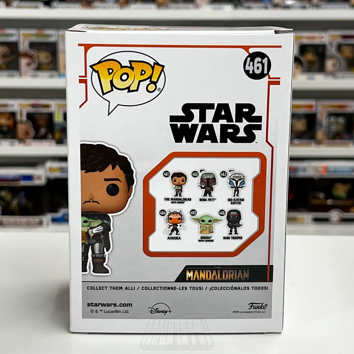 Funko Pop Star Wars The Mandalorian with Grogu 461 Bounty Hunter Vinyl Figure
