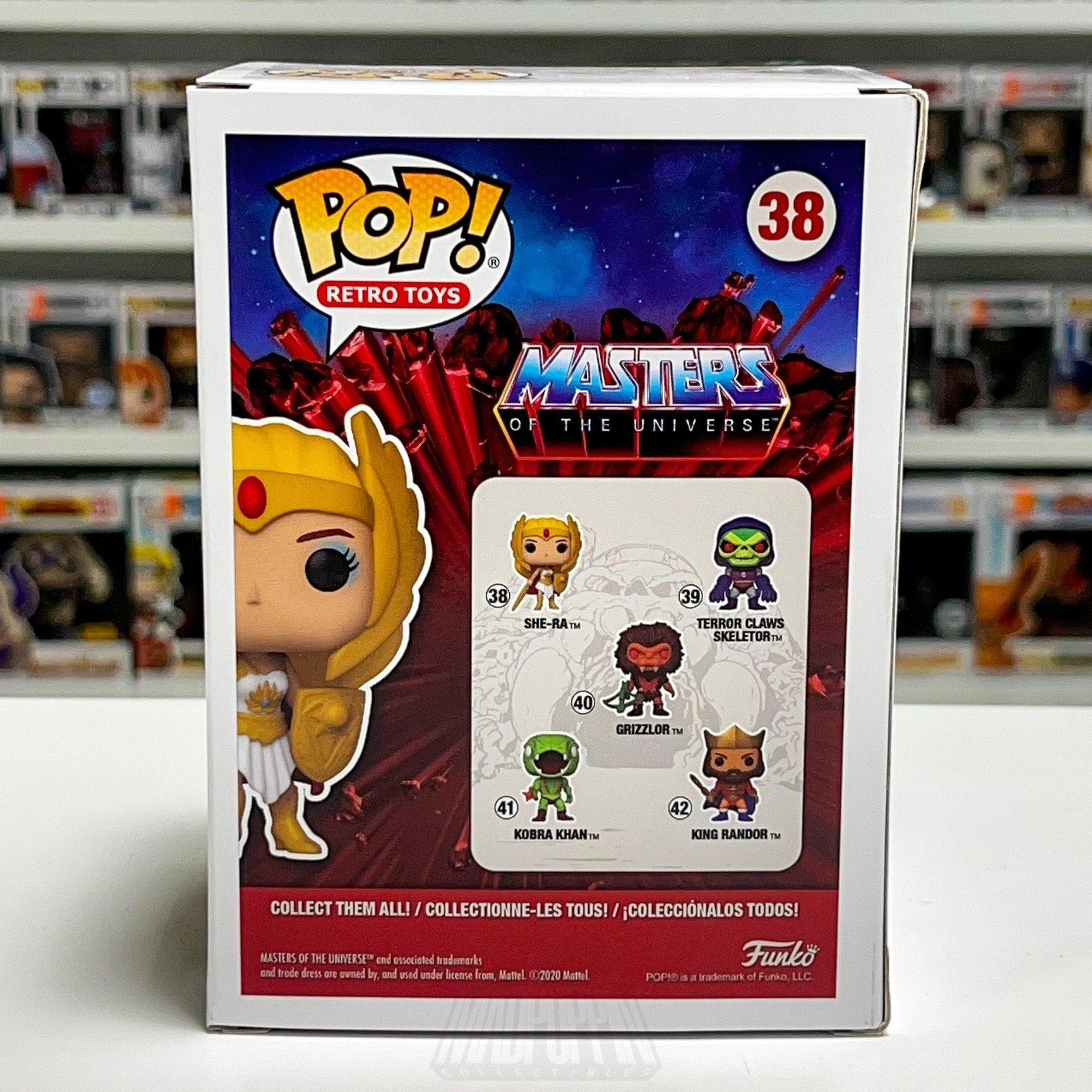 Funko Pop Retro Toys Masters of the Universe She-Ra Glow Specialty Series 38 Toy