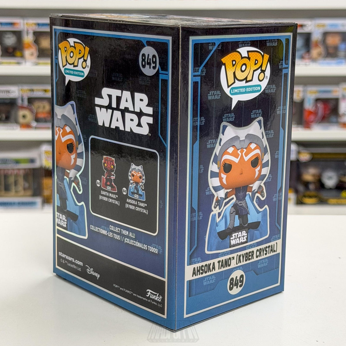 Funko Pop Star Wars Ahsoka Tano Kyber Crystal SDCC Limited 849 Jedi Vinyl Figure